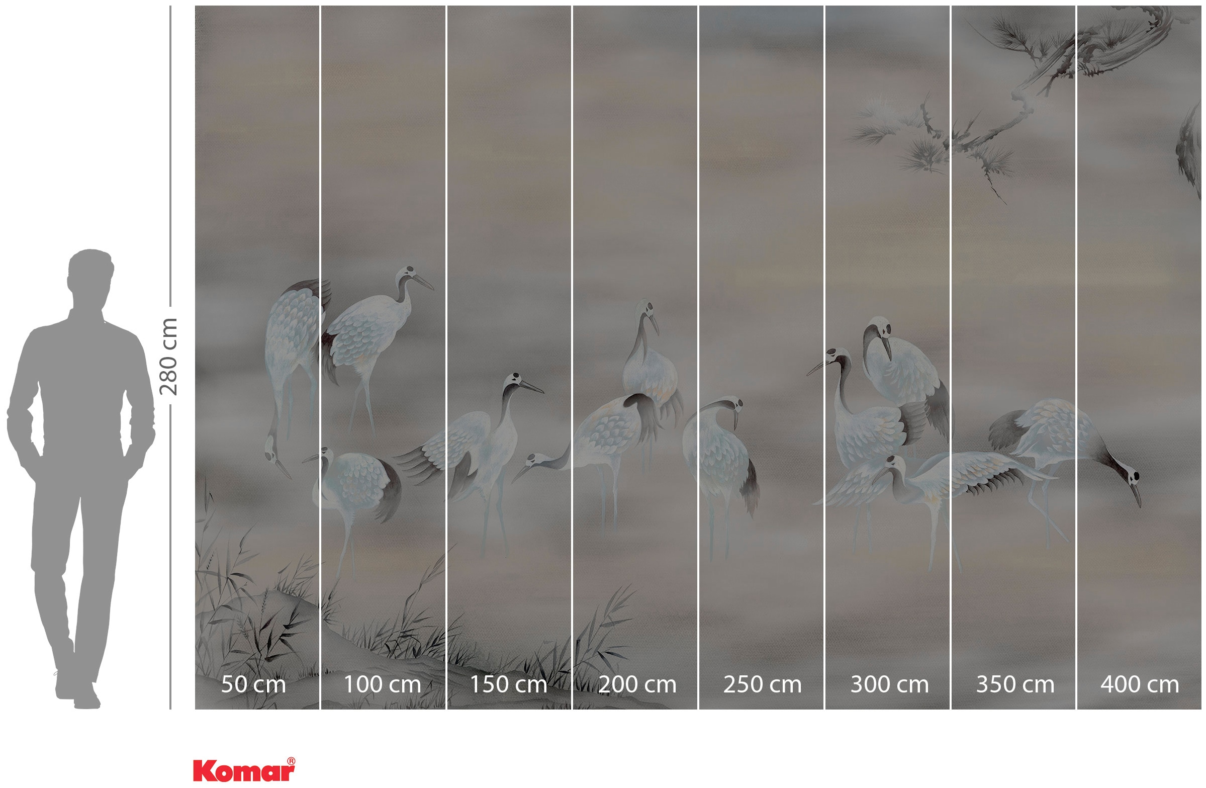 Komar Papier peint intissé »Digitaldruck Vlies -  Fulfillness - Grösse 400 x 280 cm« imprimé Wohnzimmer, Schlafzimmer