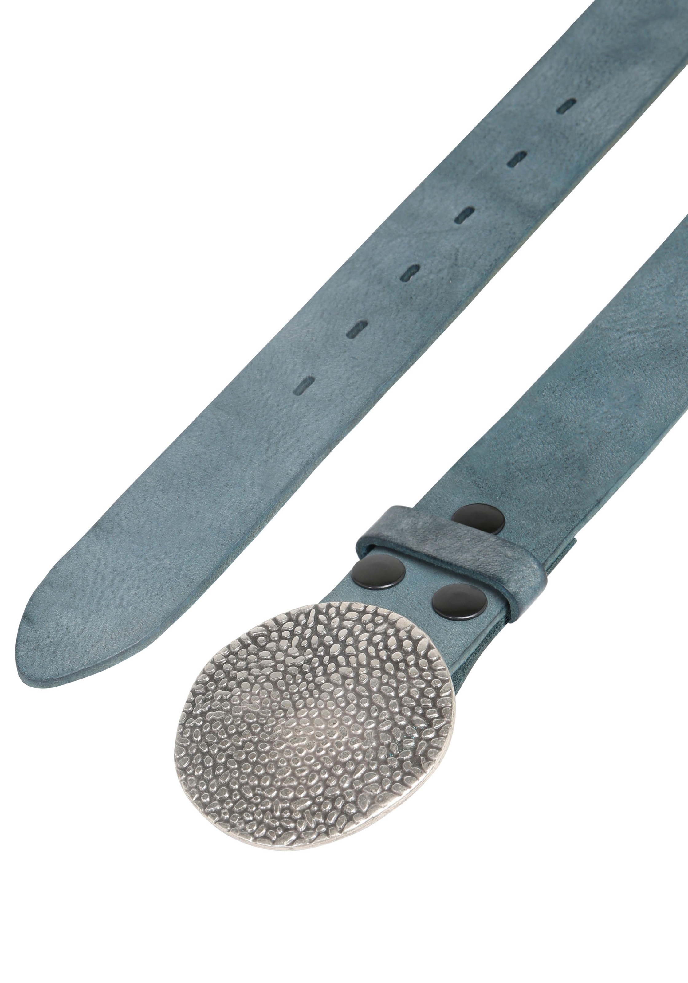 Rettungsring Gürtel Ledergürtel mit austauschbarer Schliesse »Noppen Rund«