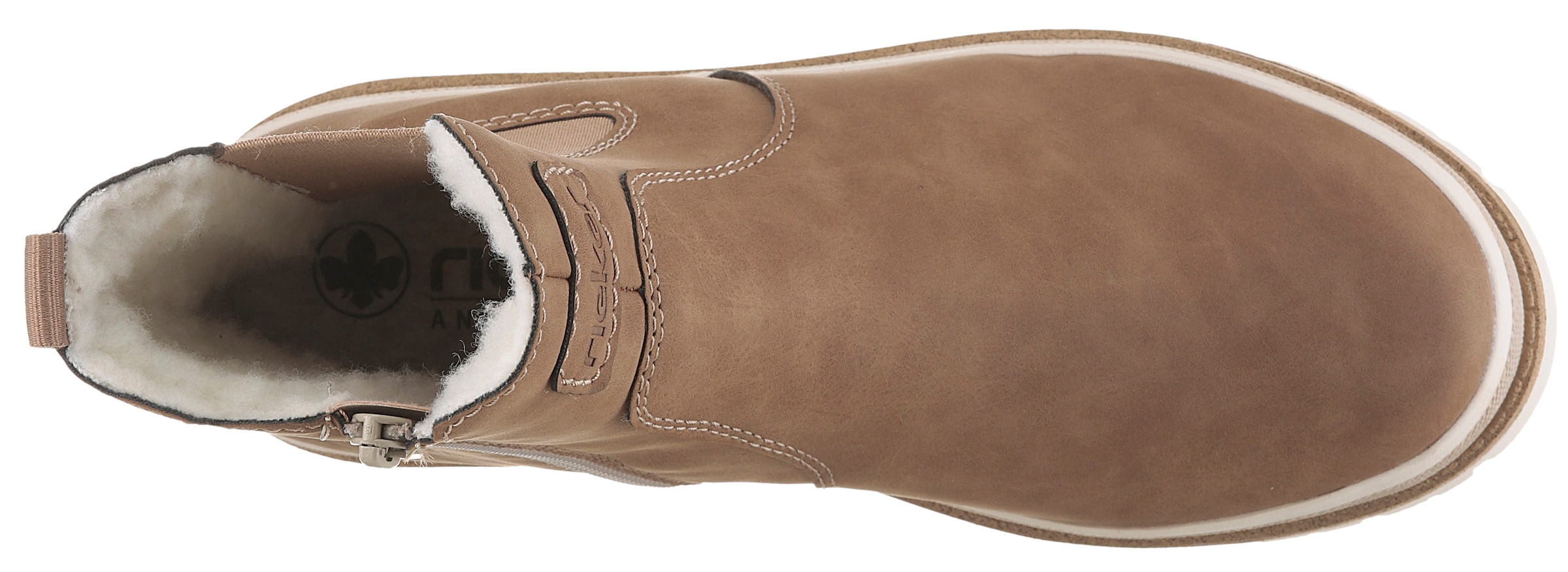Rieker Bottes d'hiver  chelsea boots, bottines à plateforme, bottines zippées à l'intérieur