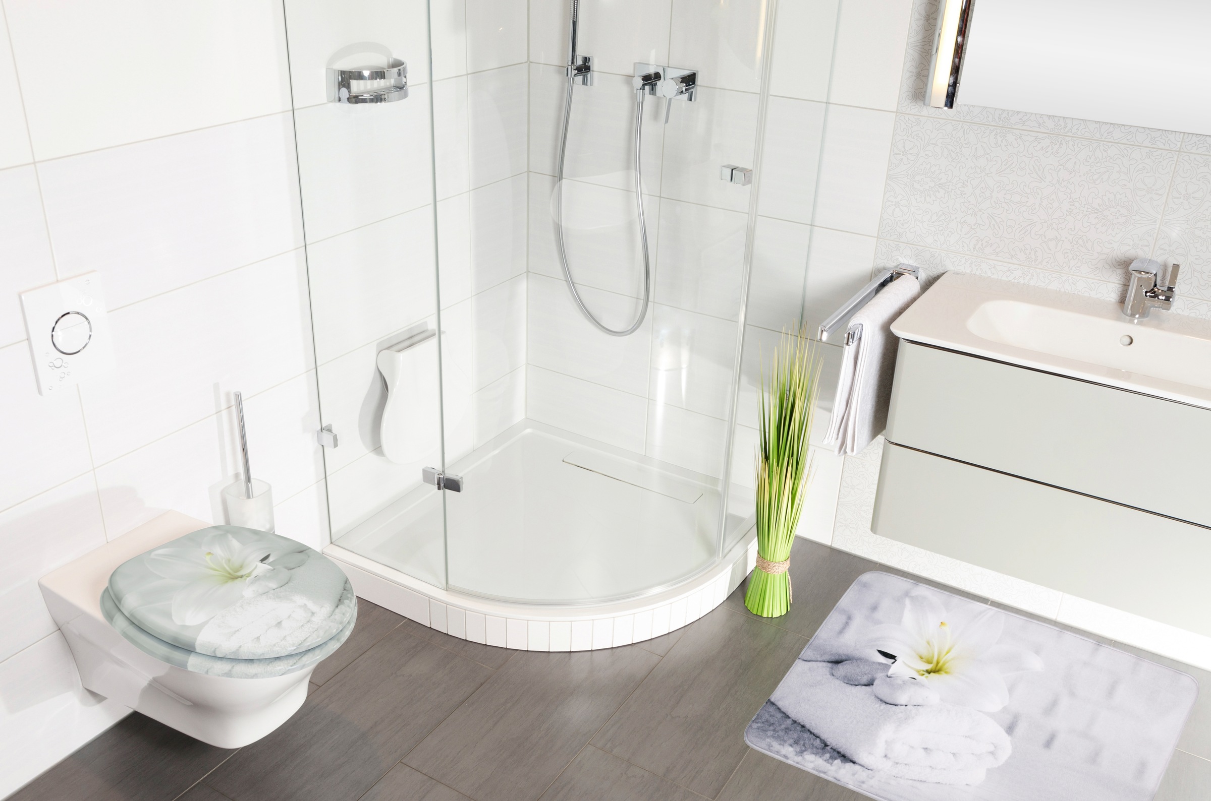 Sanilo Badaccessoire-Set »Good Feeling« bestehend aus WC-Sitz, Badteppich und Waschbeckenstöpsel