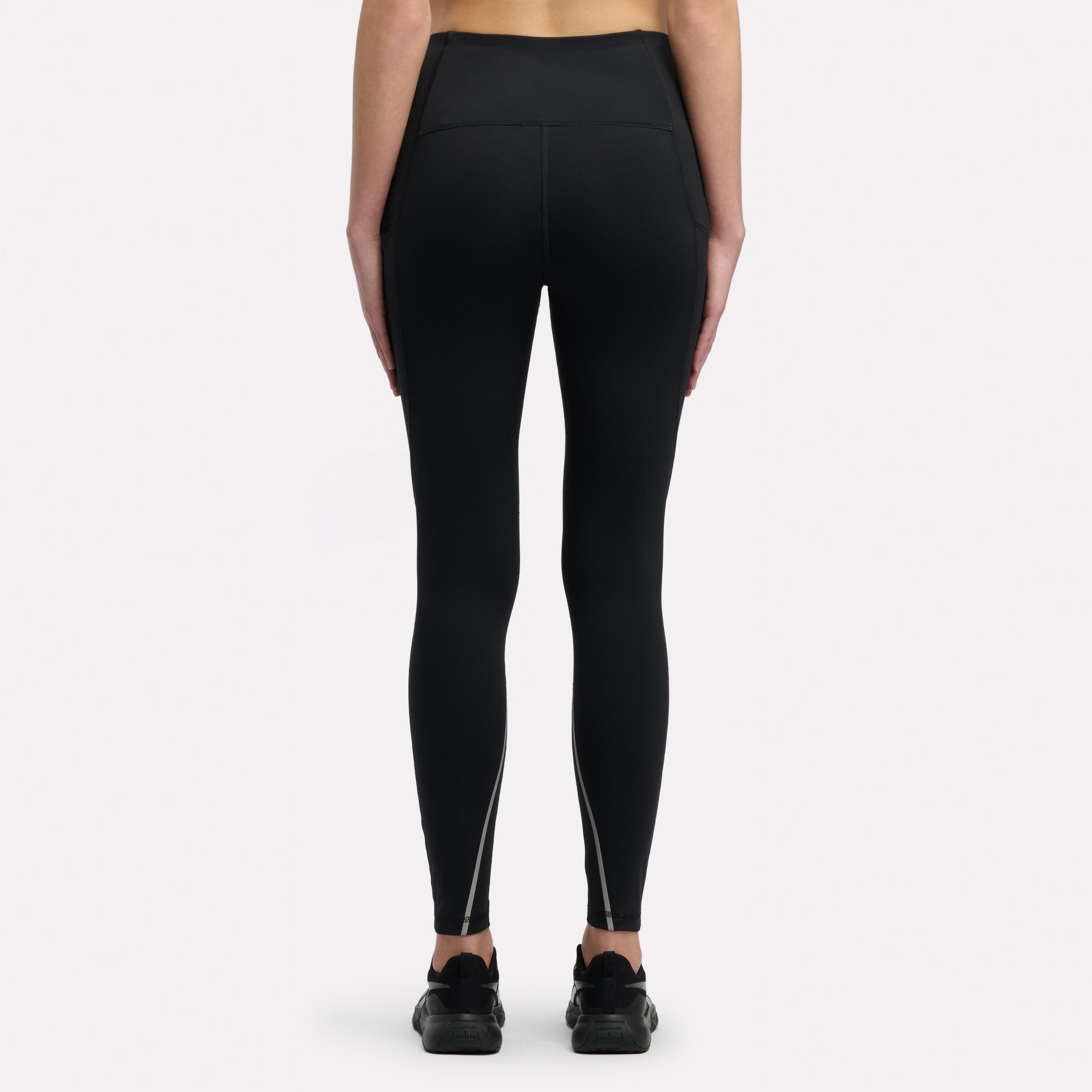 Reebok Lauftights »HIGH RISE FULL LENGTH TIGHTS«  mit Flatlock-Nähten, feuchtigkeitsableitend, atmungsaktiv