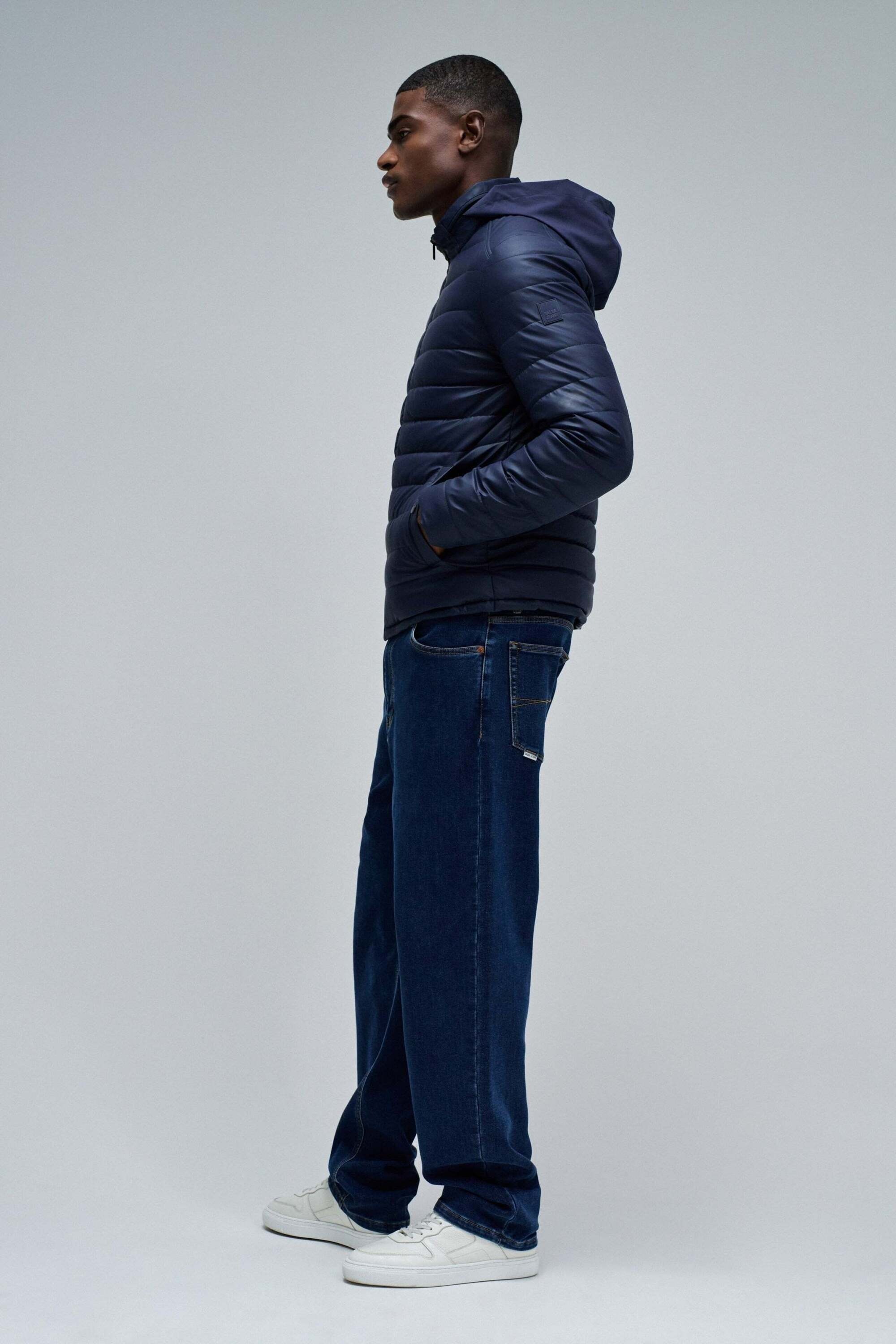 Salsa Steppjacke »Salsa Jeans Steppjacke Light Padded PU Leather Jacket«