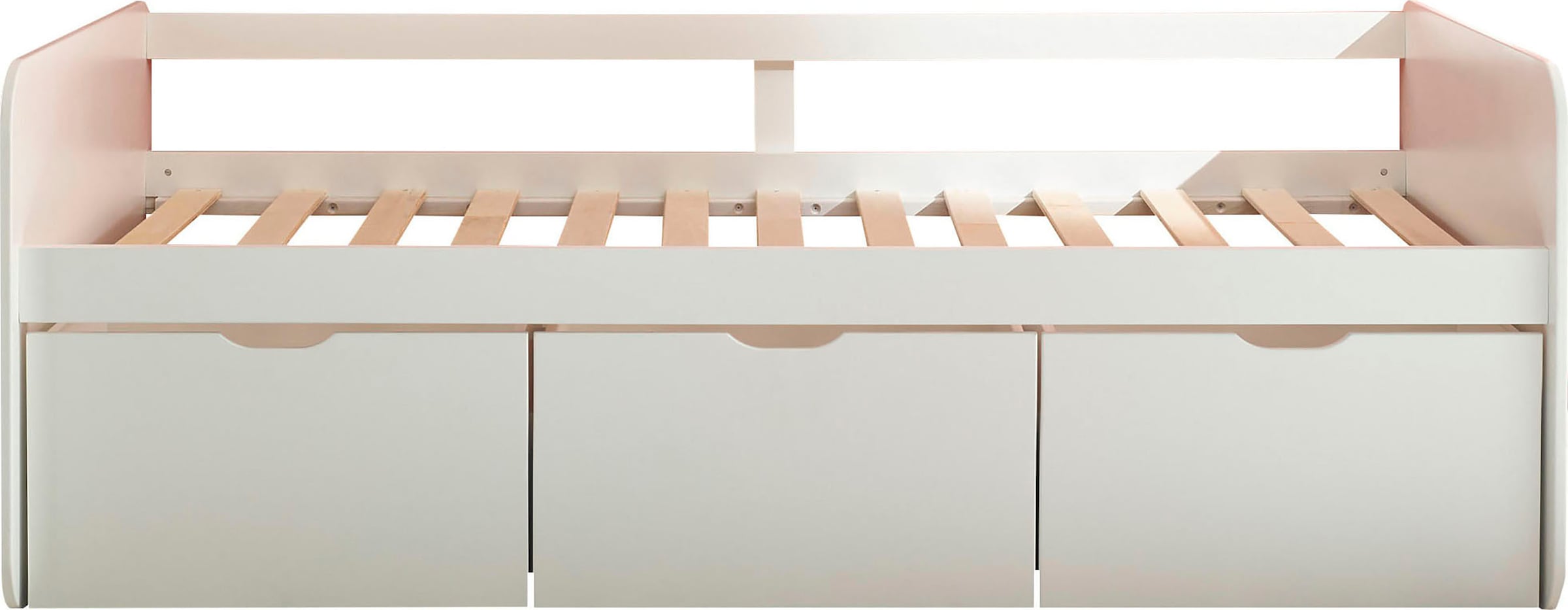Begabino Lit de rangement »Eino Bett, Einzelbett« comprend 3 tiroirs coulissants