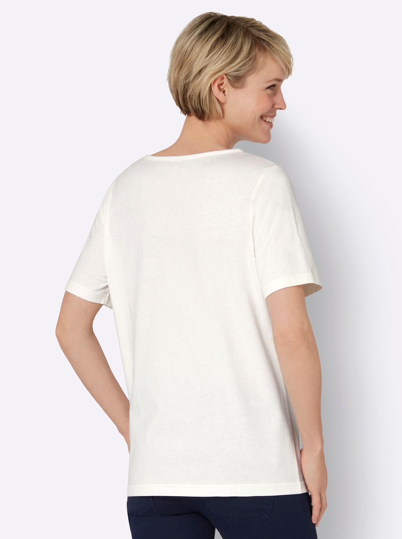 Classic Basics T-shirt à manches courtes »Rundhals-Shirt« 1 cuis