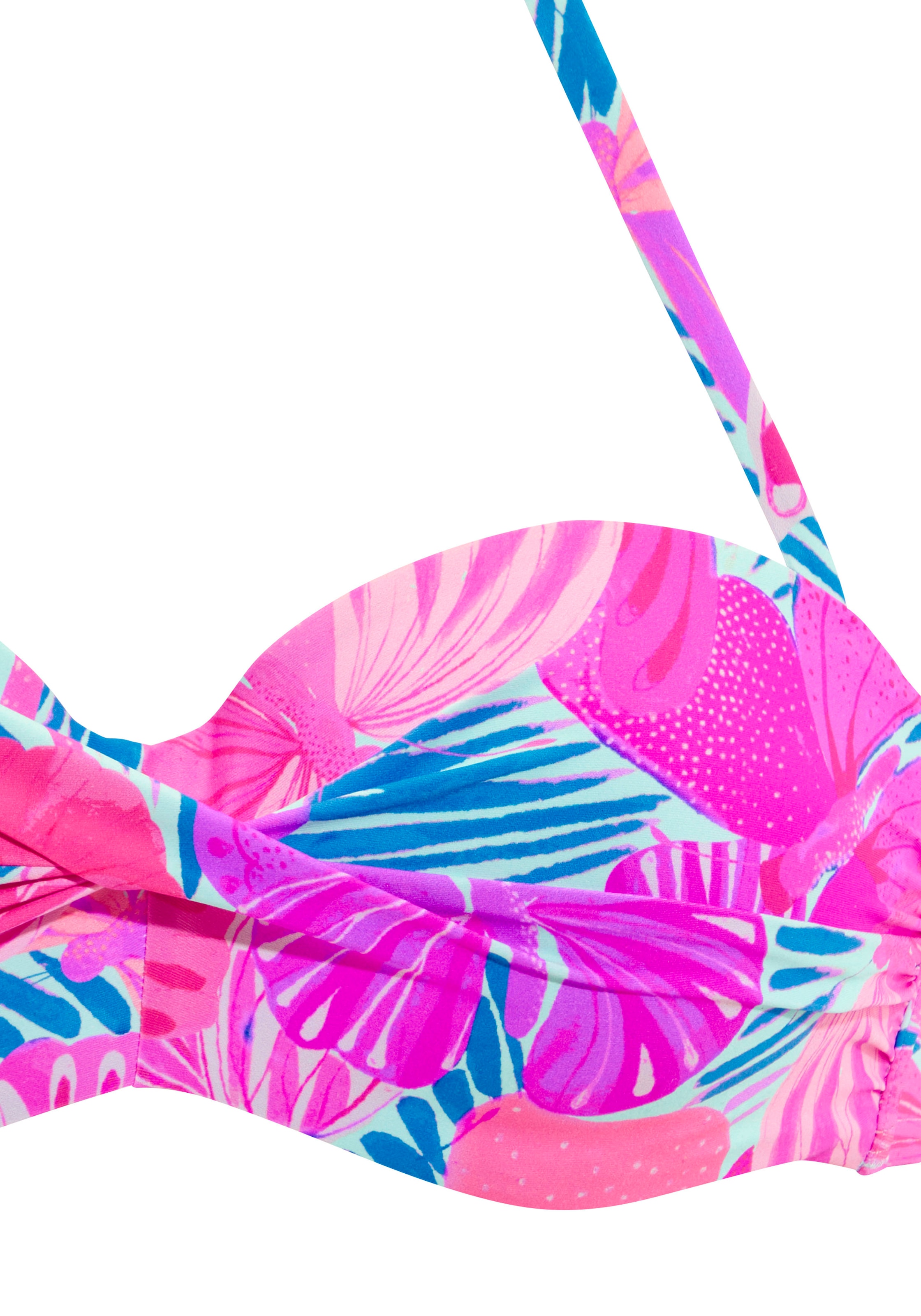 Sunseeker Bügel-Bandeau-Bikini-Top mit Schmetterling-Design