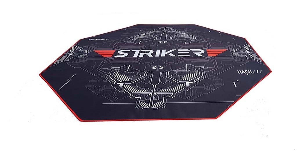 Hyrican Gaming-Stuhl »Striker Gaming-Stuhl "Copilot" Gamingstuhl + Stuhlunterlage« (Set) Bodenschutzmatte 1100x1100x2mm