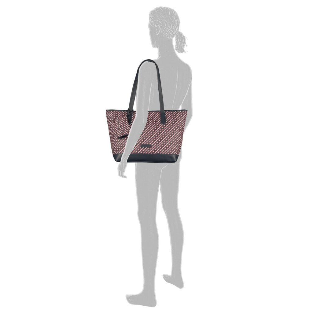 TOM TAILOR Shopper »Xenia« avec imprimé géométrique "T" raffiné du logo sur le corps du sac
