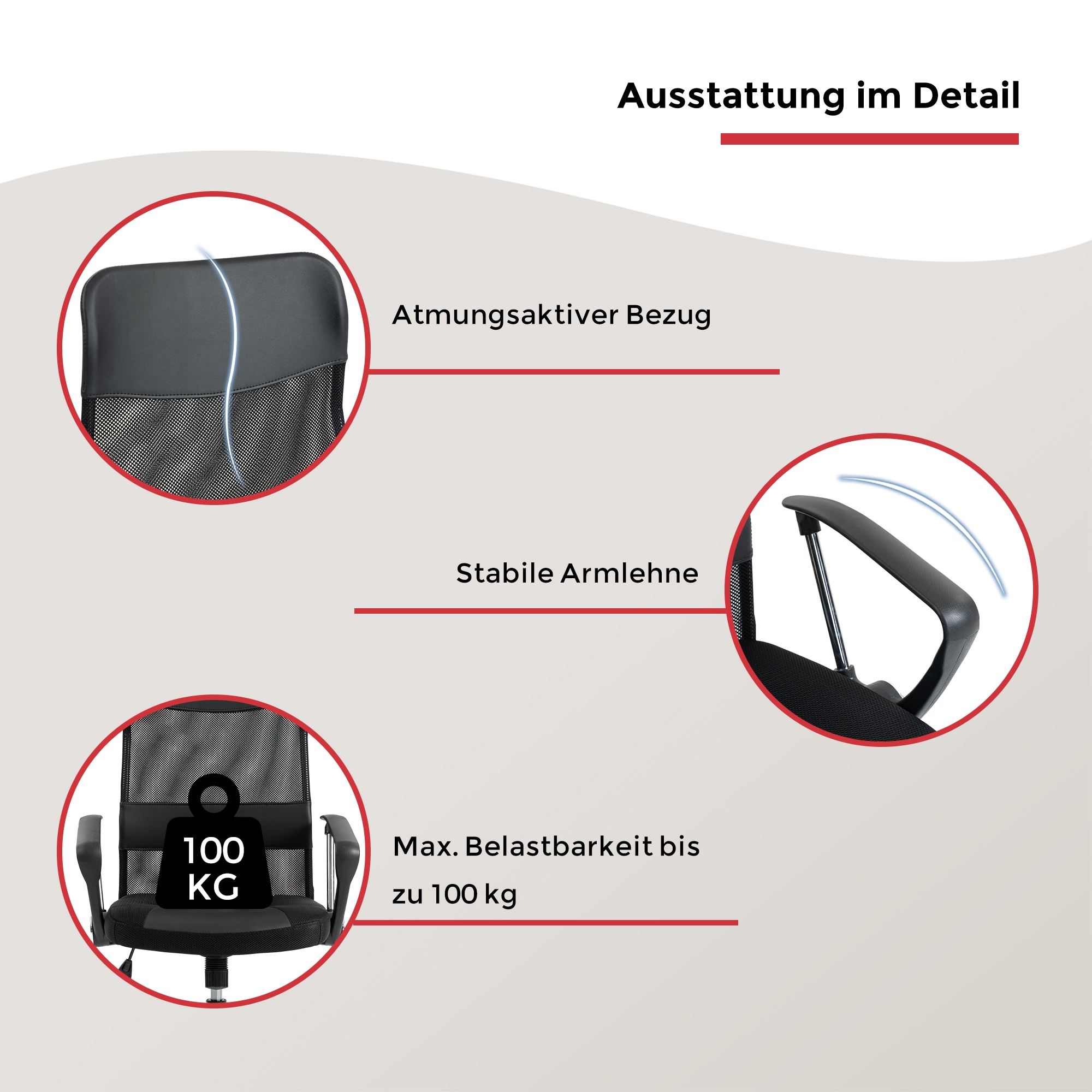 Duo Collection Bürostuhl »Regensburg« () mit verchromten Fusskreuz, Chefsessel