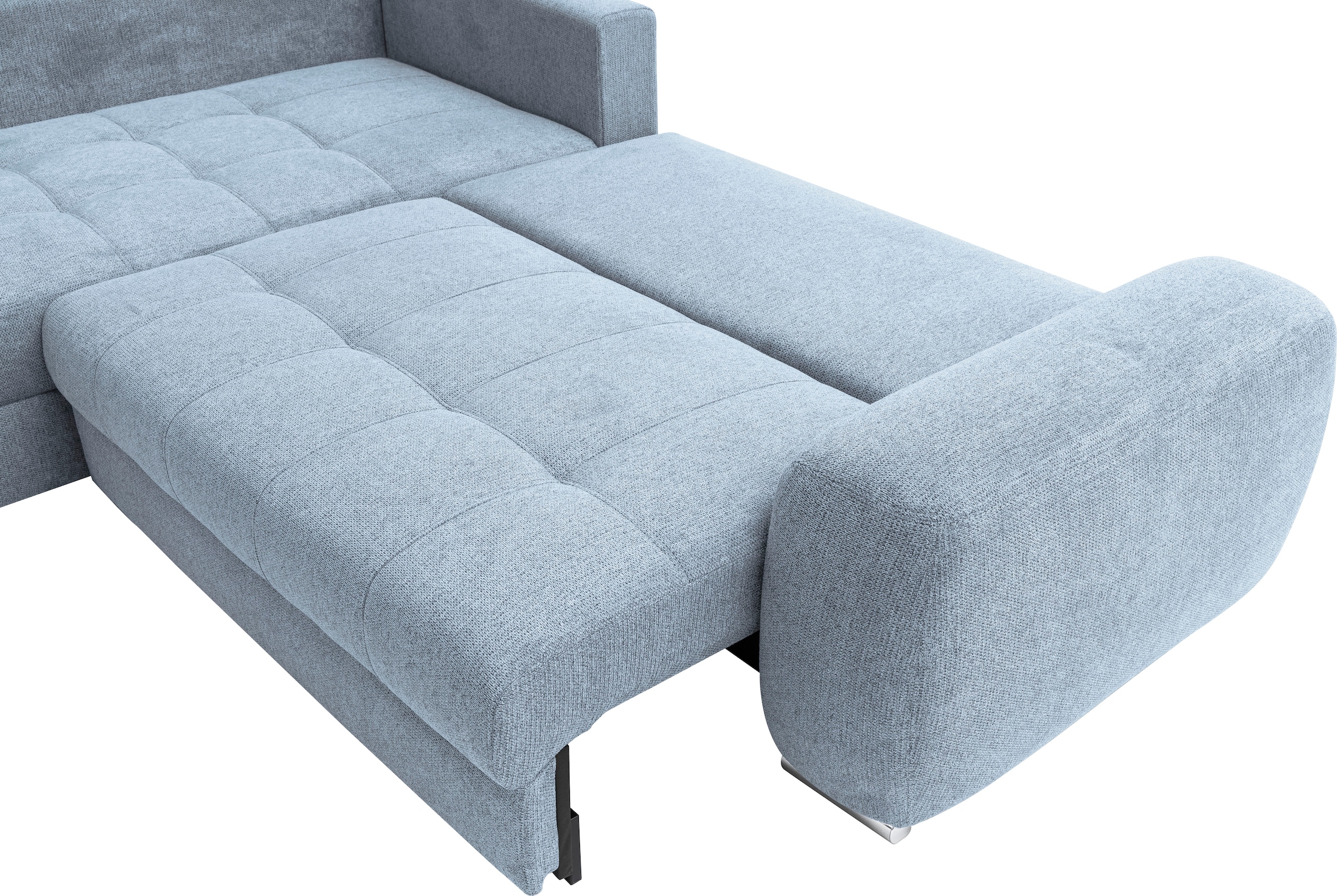 Mr. Couch Canapé d'angle »Mykonos, L-Form, Dauerschläfer« Mit Boxpring-Taschenfederkern