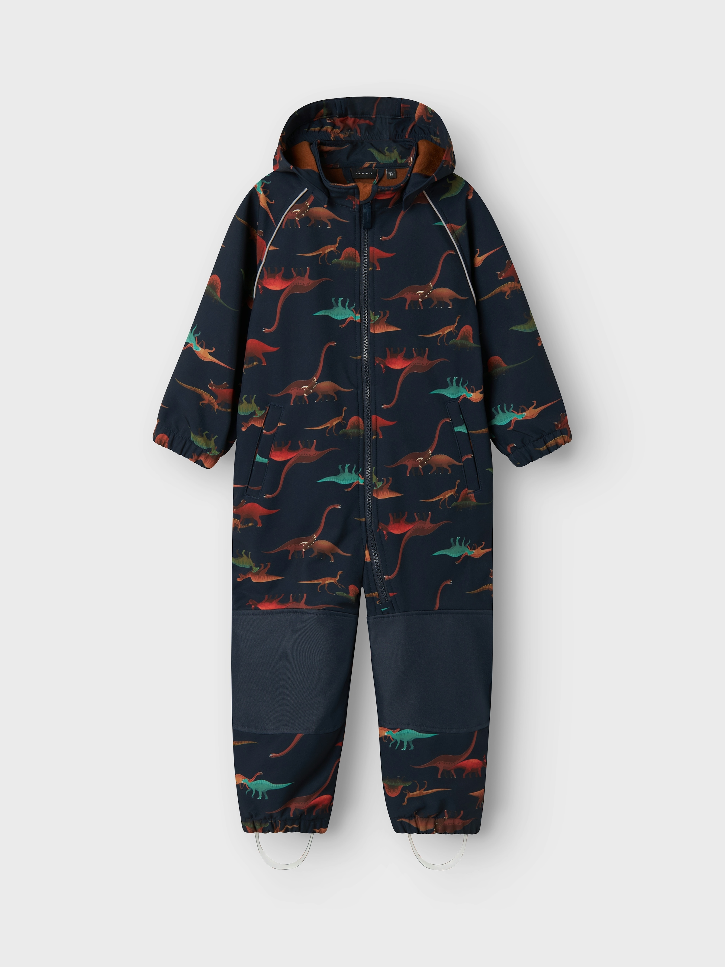 Name It Overall »NMMALFA08 SOFTSHELL SUIT AOP 1FO NOOS«, mit dekorativen und reflektierenden Details
