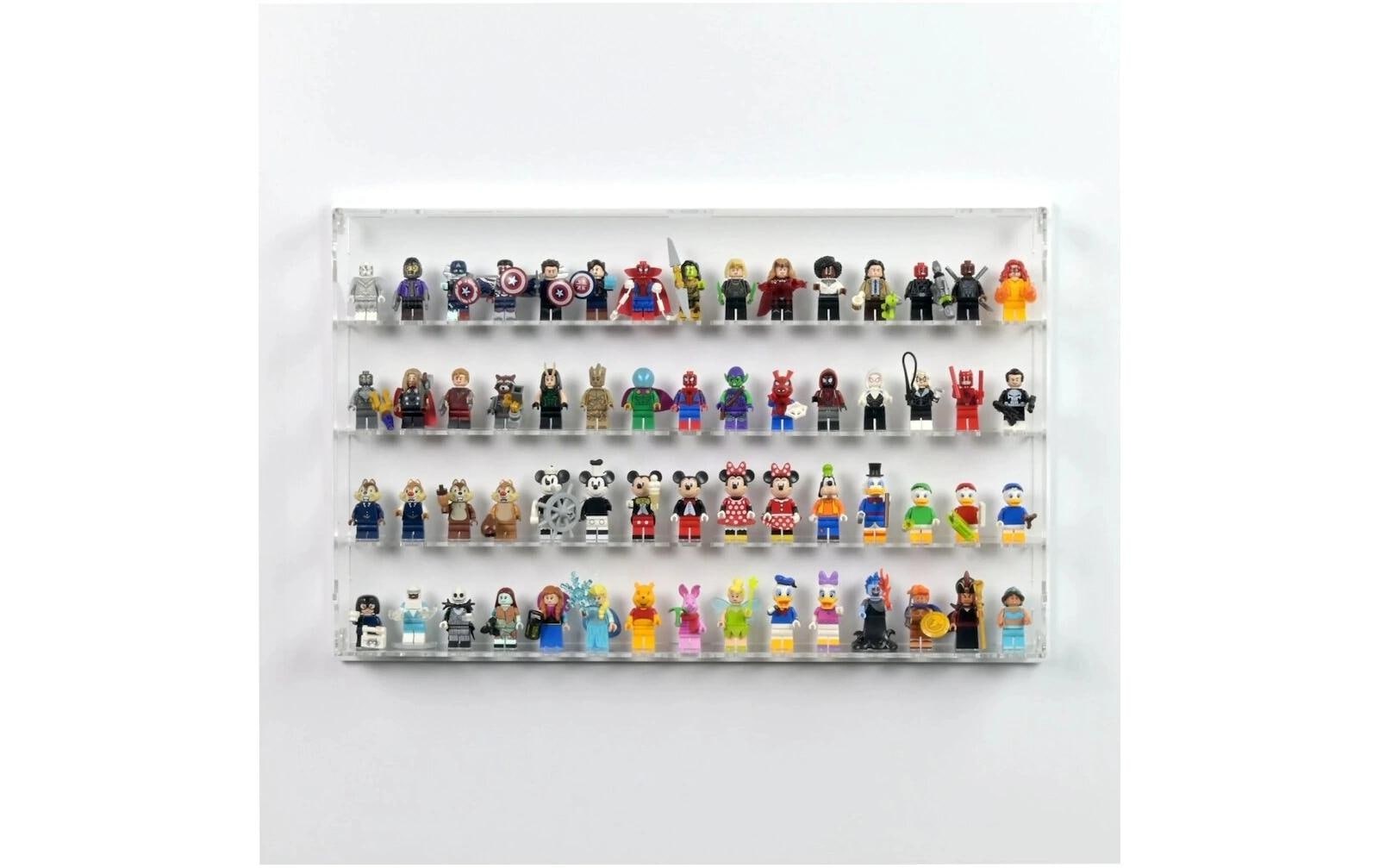   Jeu de construction en bois »iDisplayit Acryl-Wand-Display für 60 LEGO-Minifiguren«
