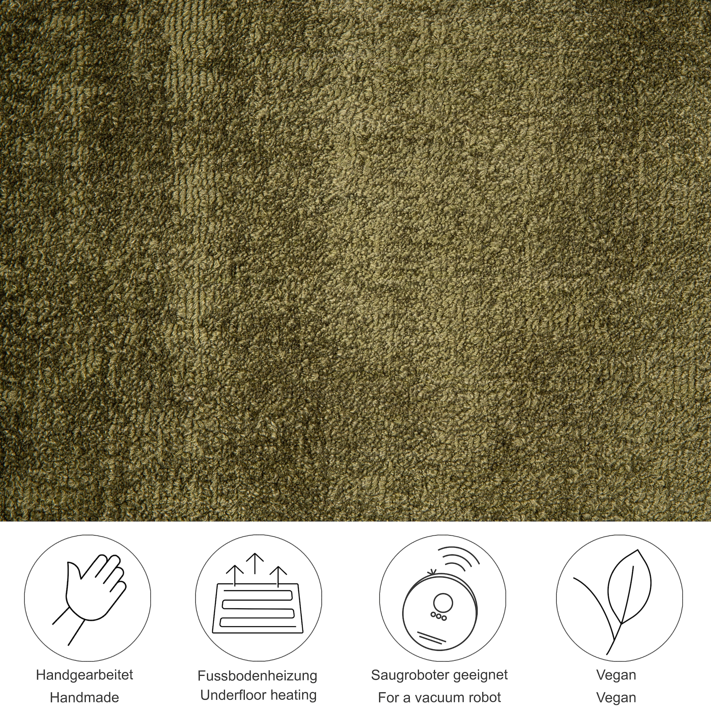 TOM TAILOR HOME Tapis »Shine uni« Rectangulaire 8 mm Höhe Tapis tissé à la main, 100 % viscose, tissé à la main, avec un éclat élégant