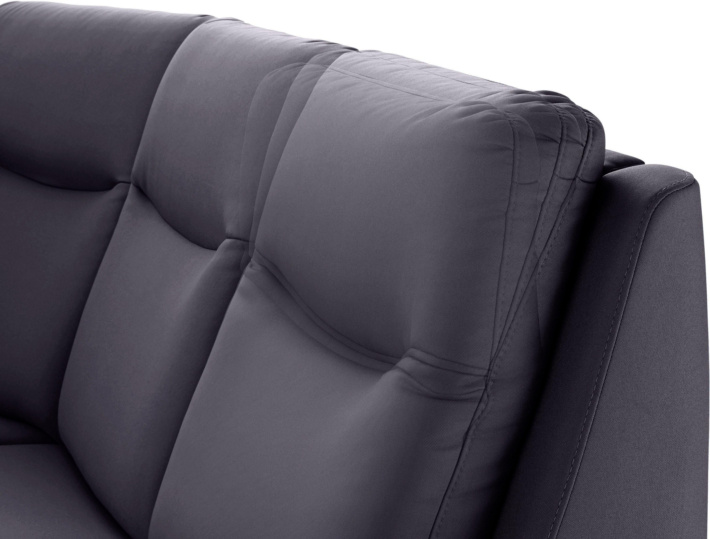 sit&more Ecksofa »Boccaccio L-Form« mit Federkern und Kopfteilverstellung, wahlweise mit Bettfunktion