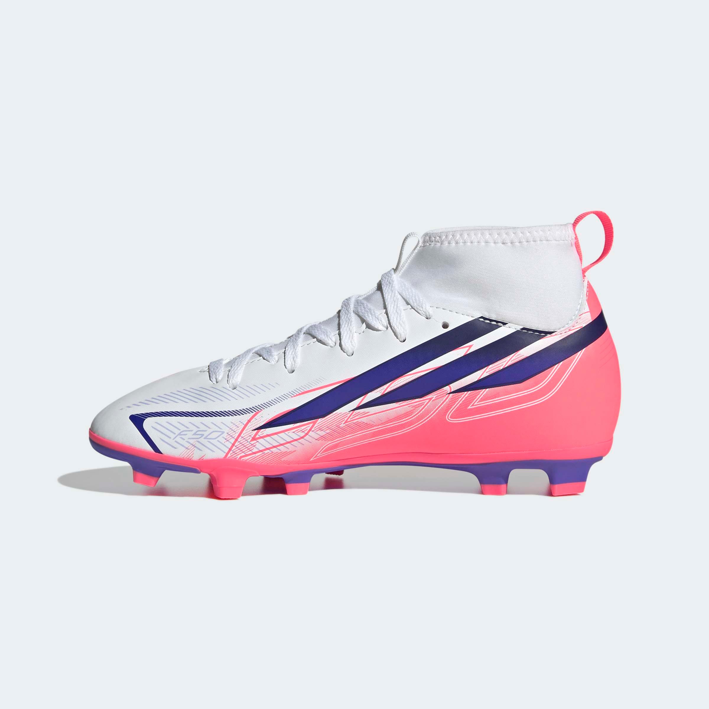 adidas Performance Fussballschuh »F50 HYPERFAST CLUB KIDS , FESTE BÖDEN/GEMISCHTE BÖDEN, HALBHOCH GESCHN«  für viele verschiedene Böden geeignet, für Jugendliche & Kinder