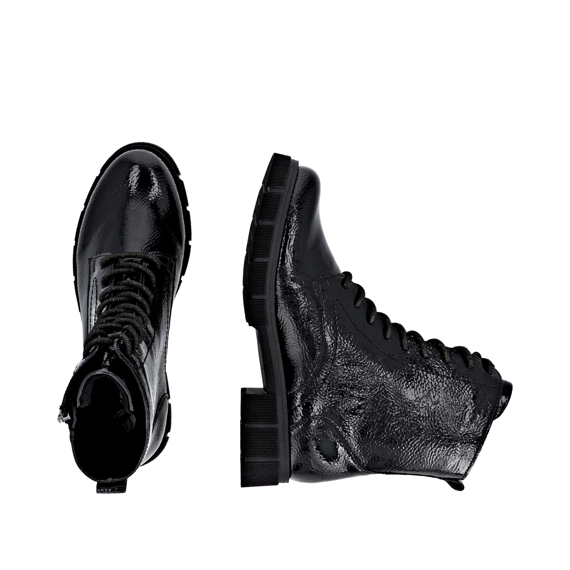 Remonte Bottes à lacets  bottines à lacets, bottines, semelle profilée, avec lacets pailletés