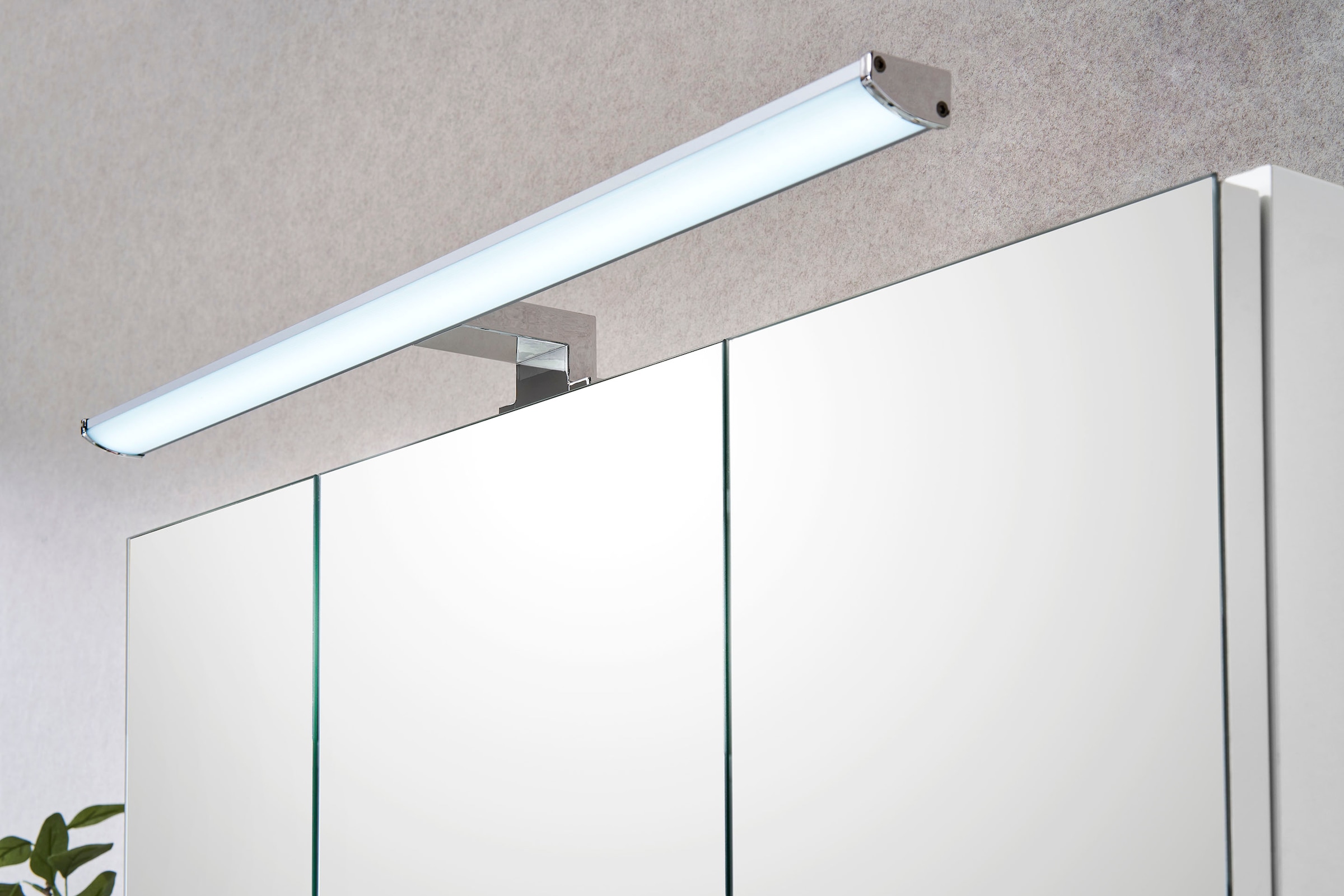 Saphir Ensemble de meubles de salle de bain »Quickset 360 3-teilig, Keramik-Aufsatzbecken mit LED-Spiegelschrank« 5 cuis tlg.