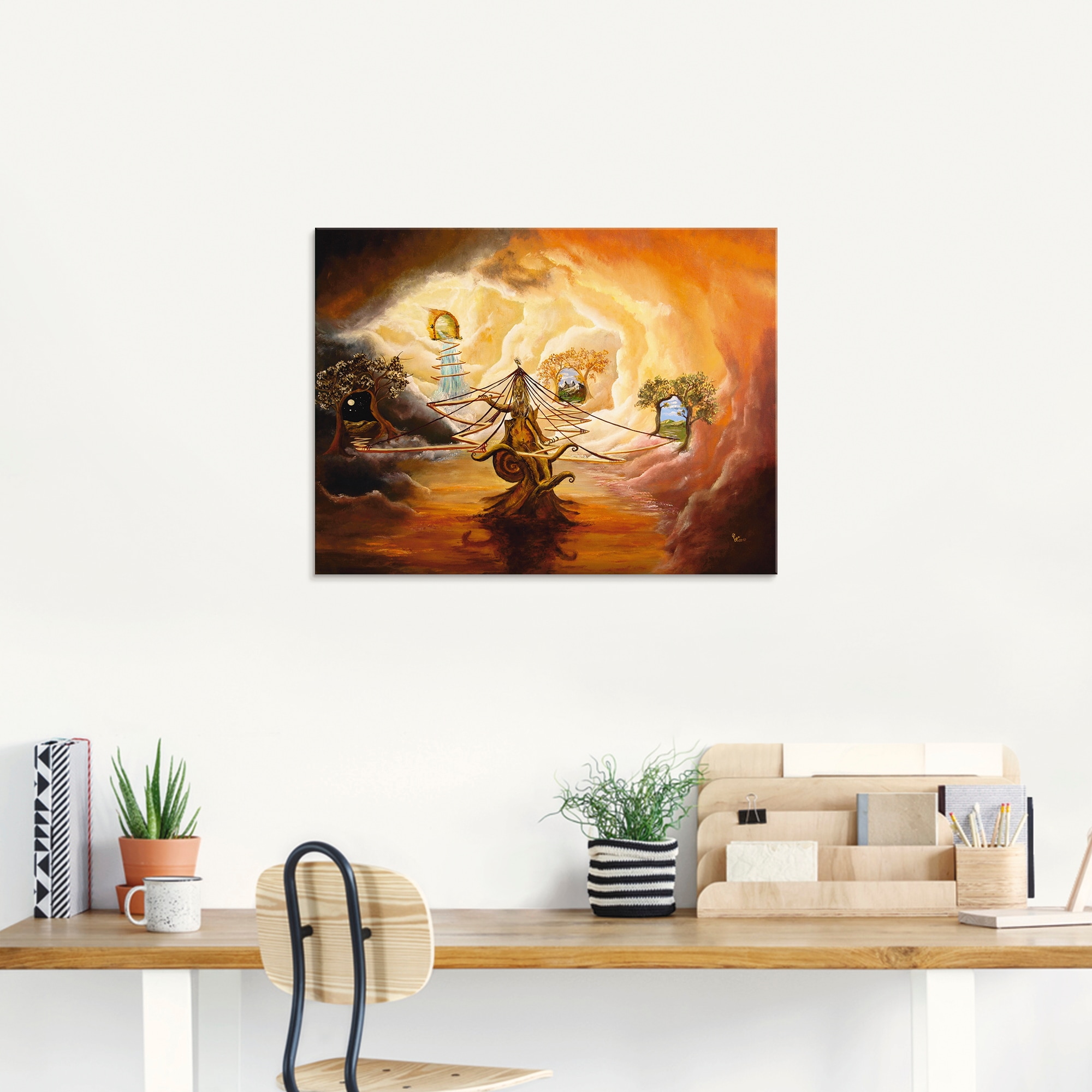 Artland Glasbild »Vernebelte Wege« Landschaften 1 Stk. tlg. in verschiedenen Grössen