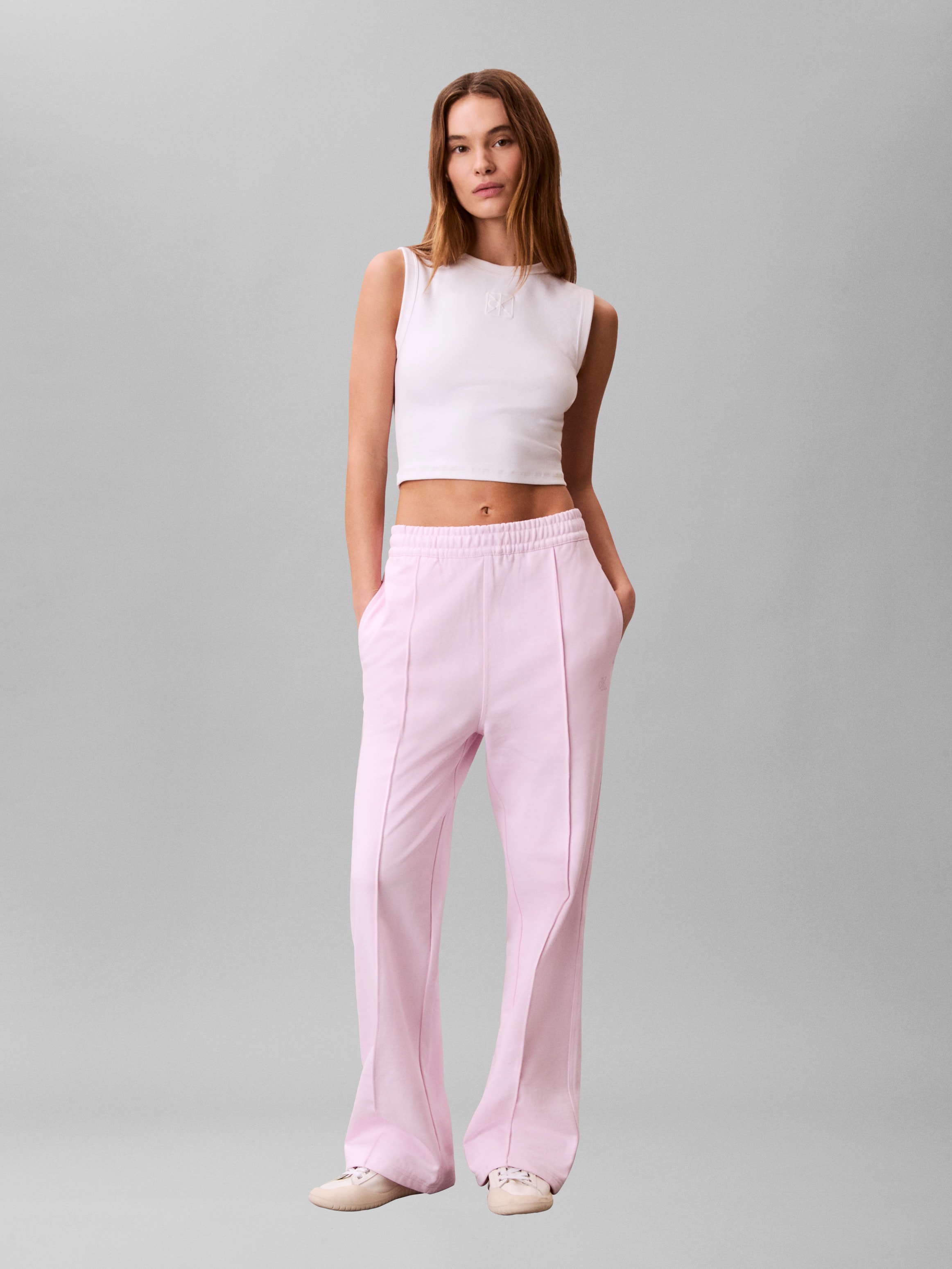 Calvin Klein Jeans Pantalon sweat  elastischer Bund, gerade Passform, Bundfalte