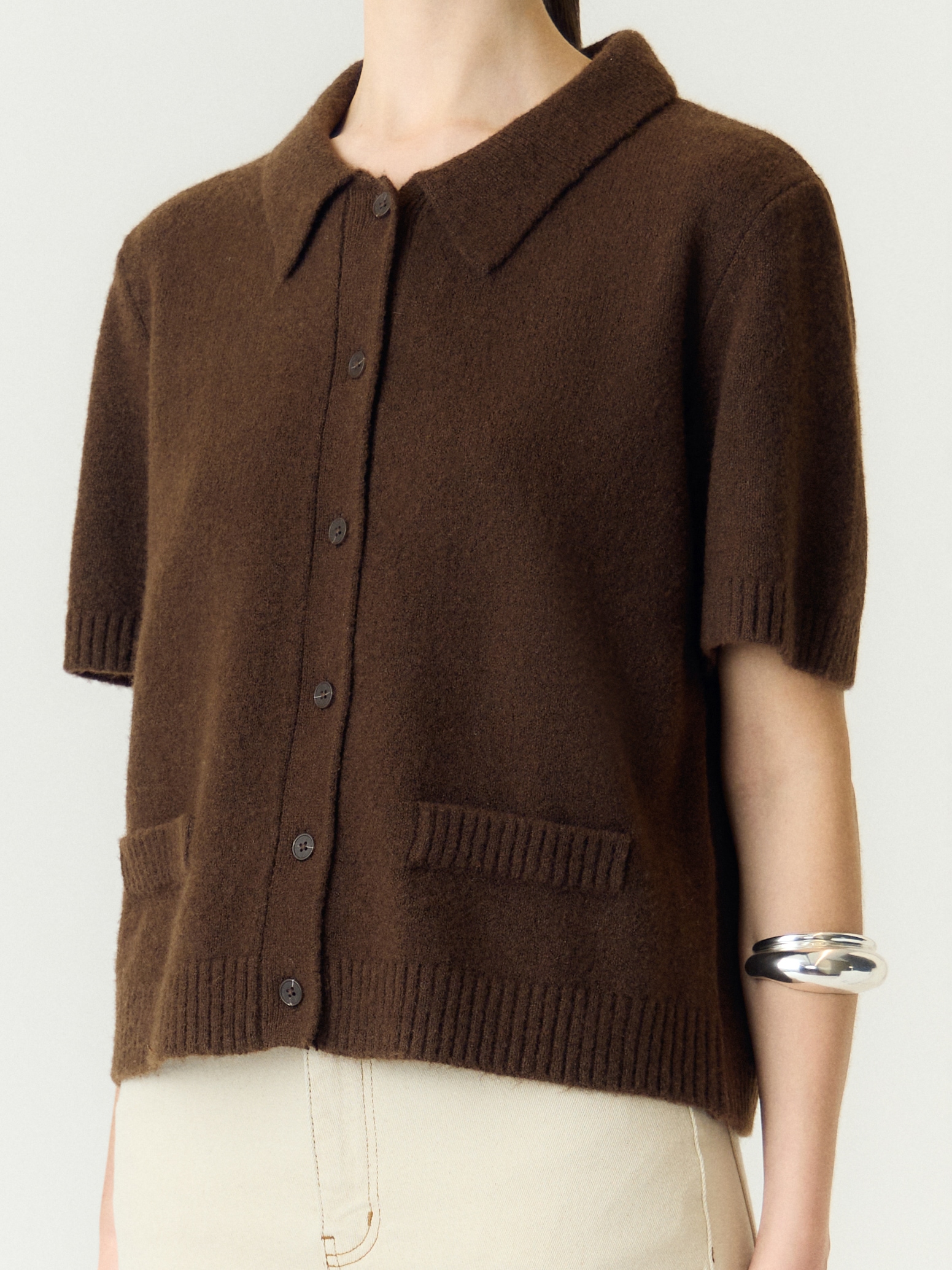 Y.A.S Strickjacke »YASFRILO SS KNIT CARDIGAN S. NOOS« mit Wolle und Stretch