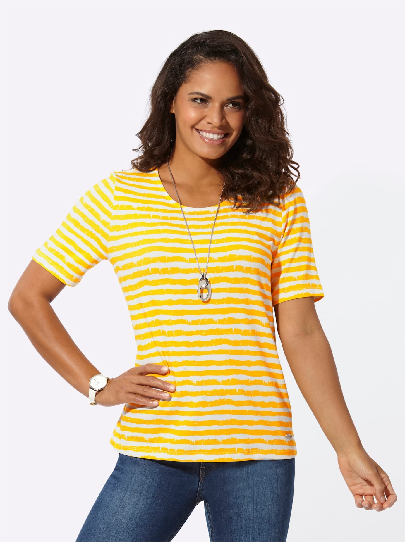 Casual Looks T-shirt à manches courtes »Ringelshirt« 1 pièces