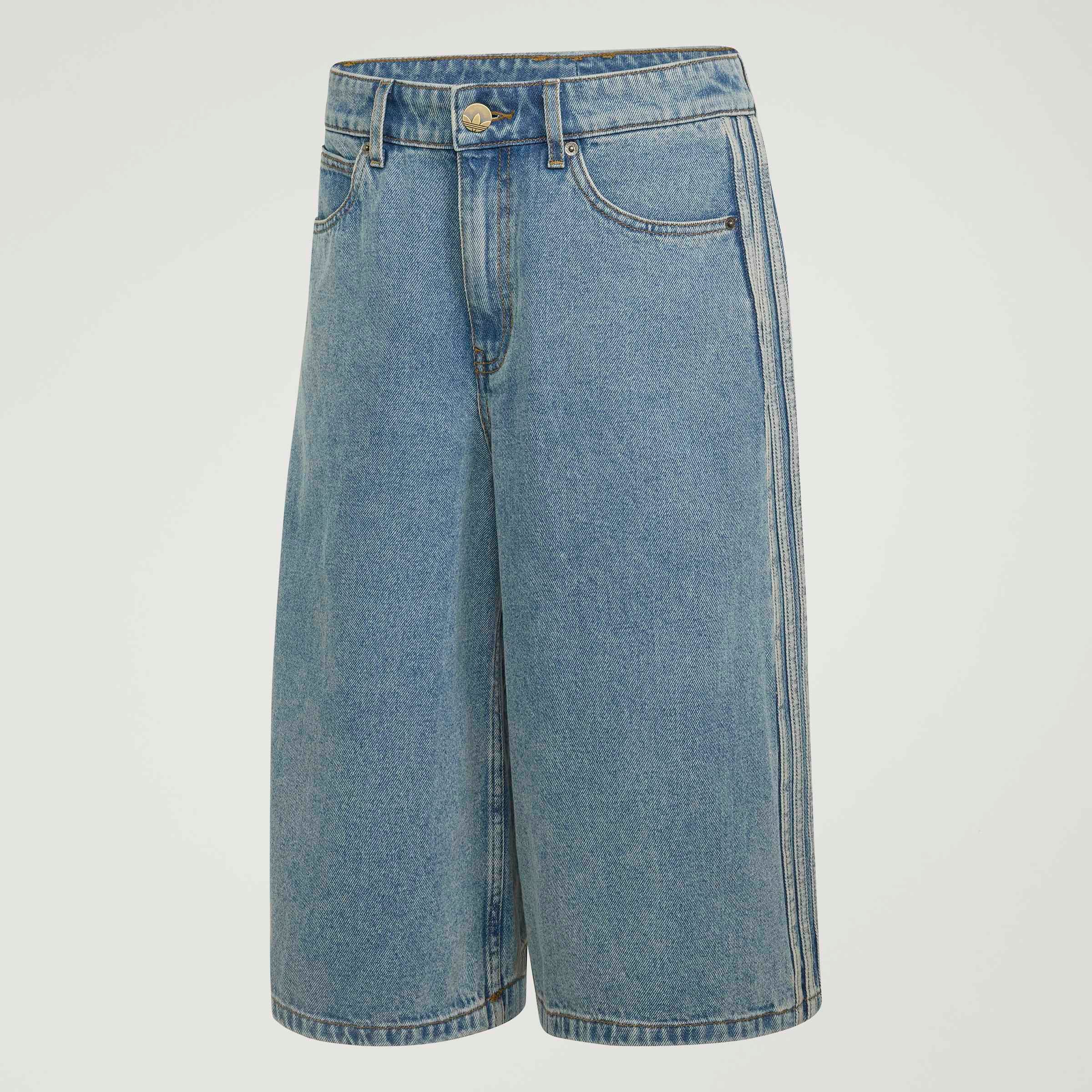 adidas Originals Shorts »DENIM-JORTS, MITTELHOHER BUND«  sportlicher Stil, aus Baumwolle, eng geschnitten, für Erwachsene