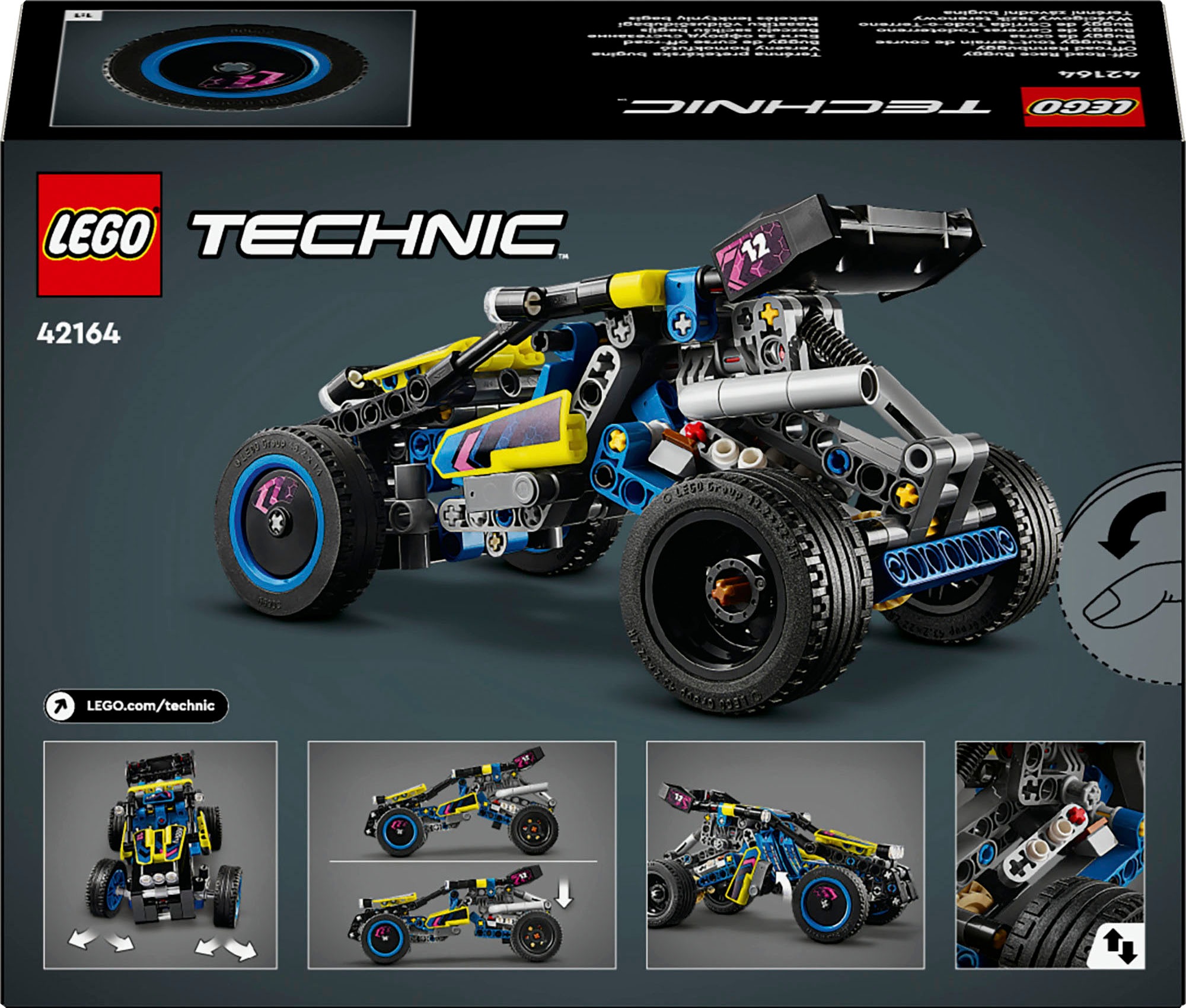 LEGO® Konstruktionsspielsteine »Offroad Rennbuggy (42164), LEGO Technic« Made in Europe