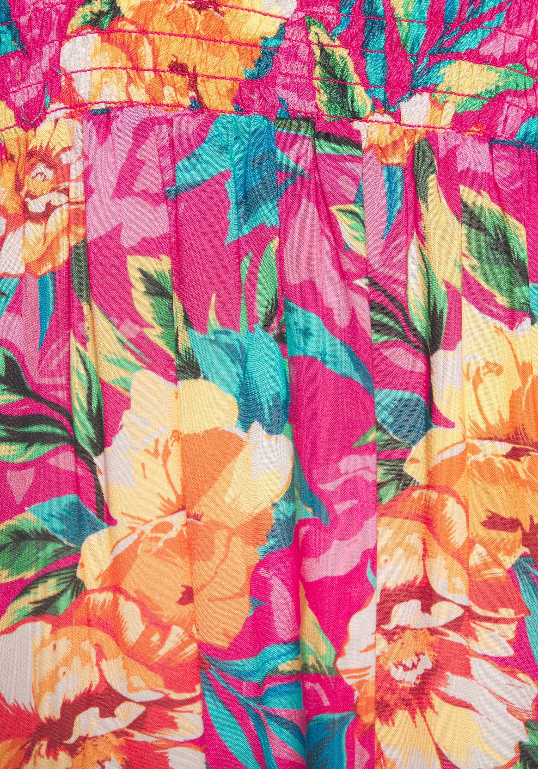 LASCANA Robe de plage im Kimono-Style zum Binden, Kurzarm, Alloverprint, sommerlich
