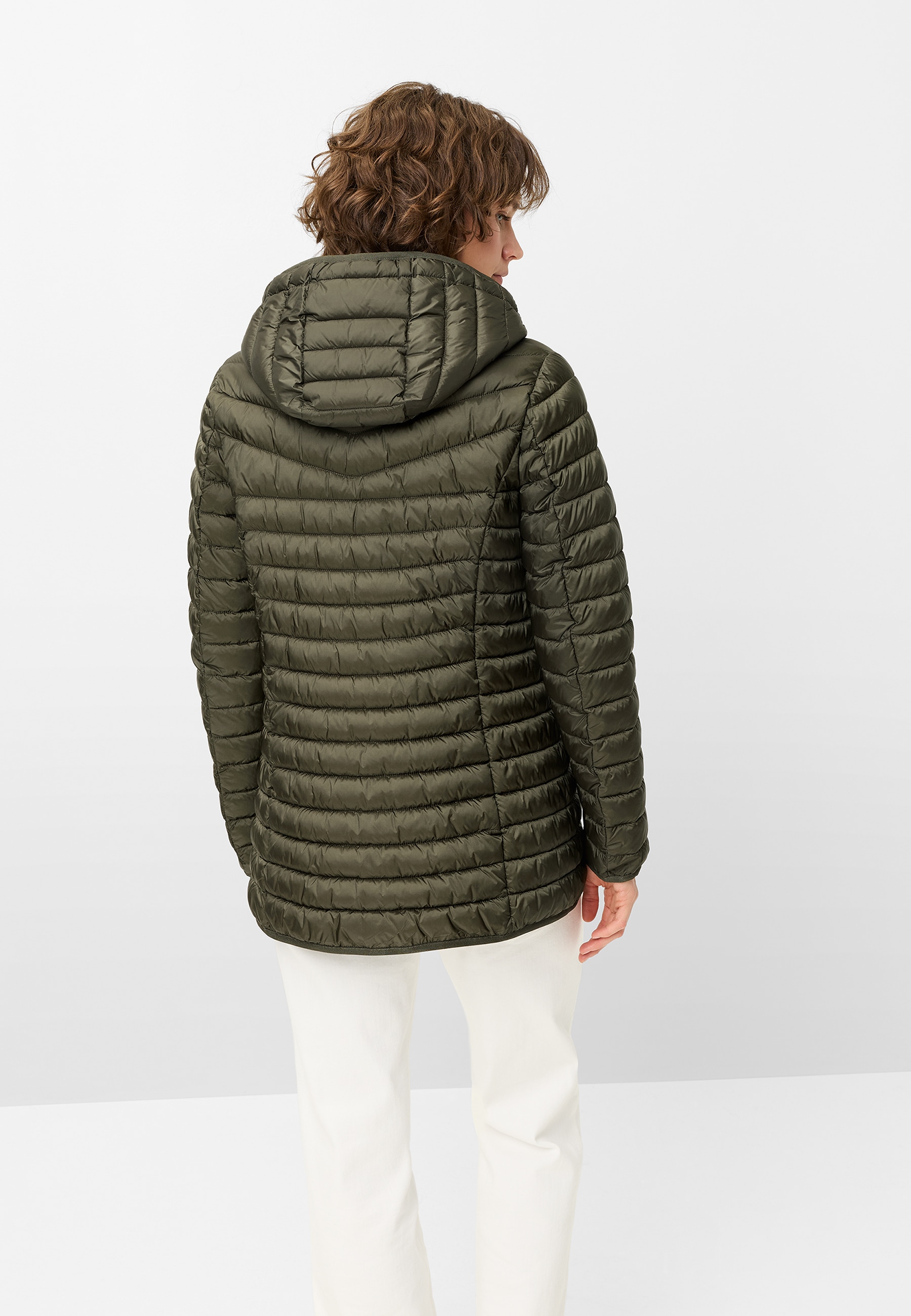 Fuchs Schmitt Steppjacke mit Kapuze annehmbare Kapuze, leicht tailliert, 2-Wege-Reissverschluss