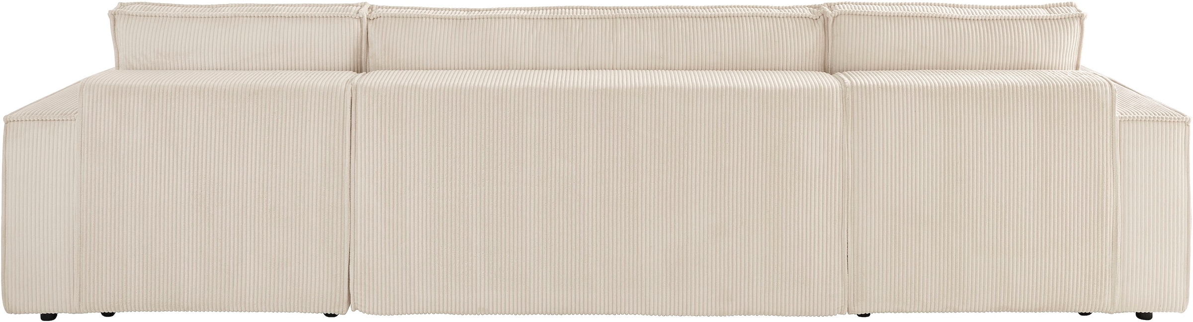 GOODproduct Paysage de salon »CASSI L-Form, 311cm - OTTO. Verlässliche Qualität.« Schlaffunktion (133/200), Boxspring, Bettkasten, Cord, Unser Tiefpreis