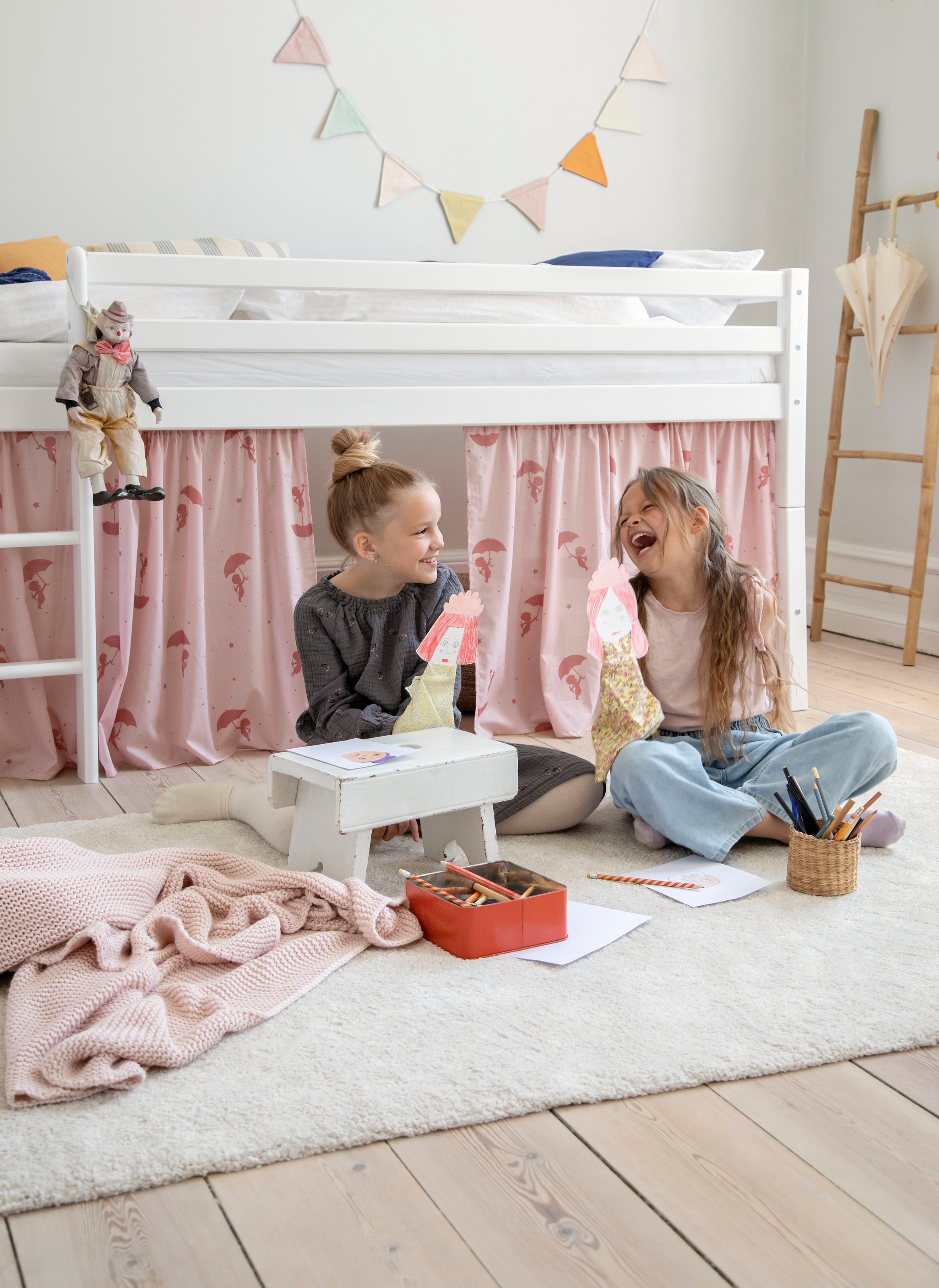 Hoppekids Hochbett »ECO Dream MY COLOR« Set, Bett,  90x200, umbaubar in Einzelbett, 4 Farben