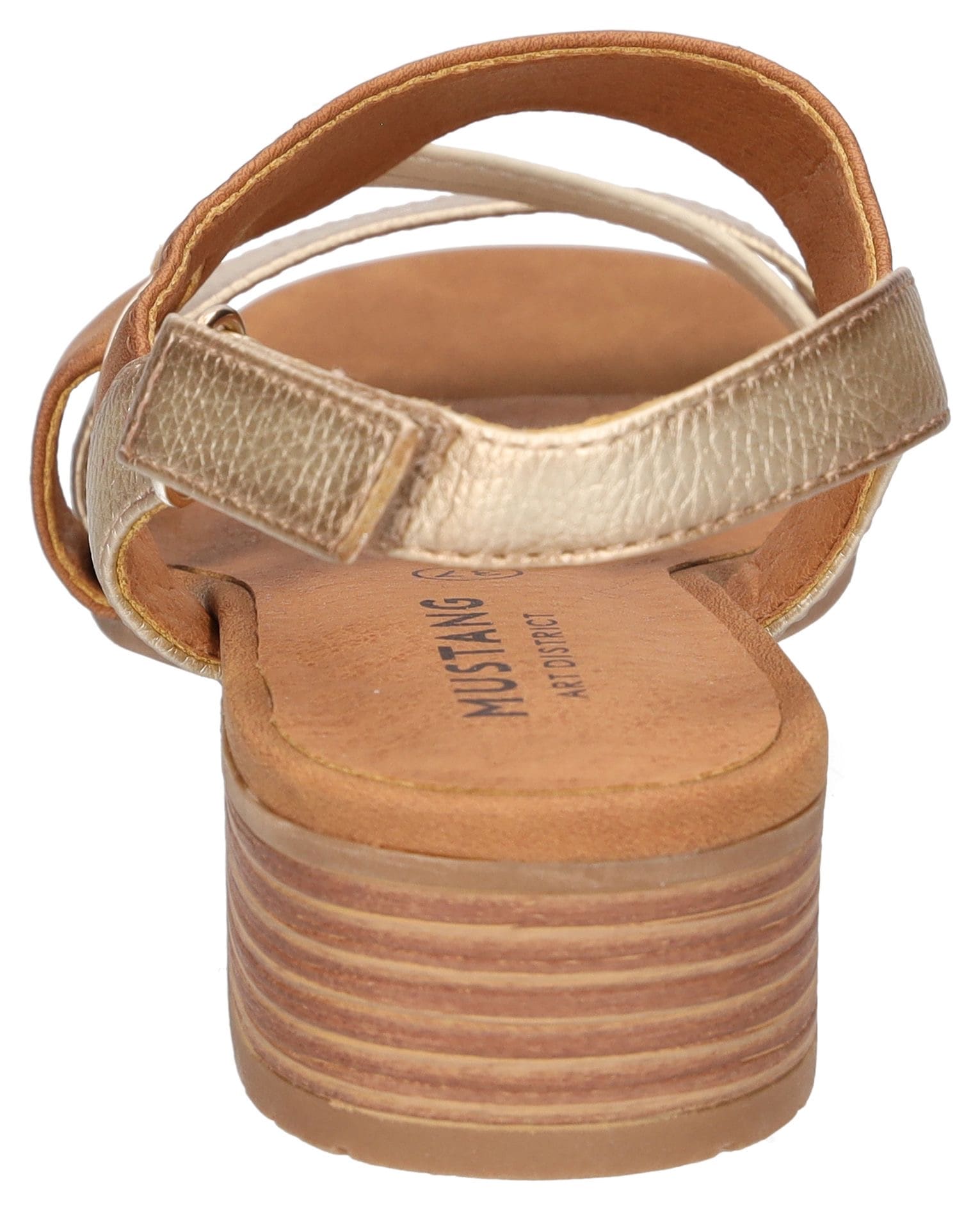 Mustang Shoes Sandalette  , Sandalette, Festtagsschuh mit Metallic-Einsätzen