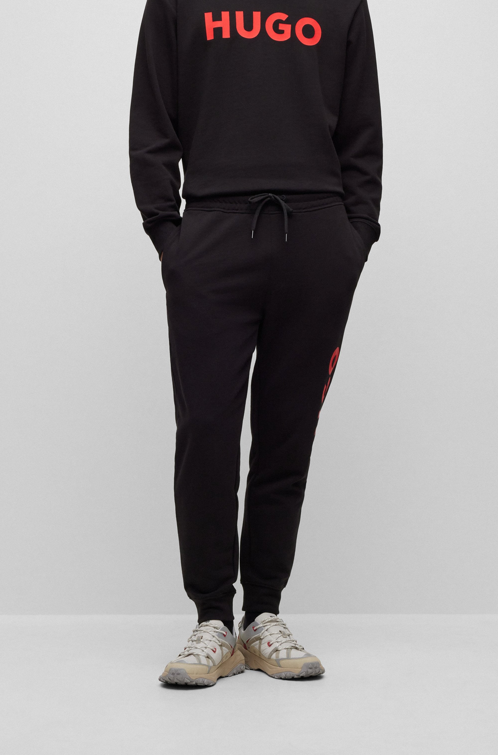 HUGO Pantalon sweat »Dutschi«  Regular Fit, taille élastique, impression logo HUGO