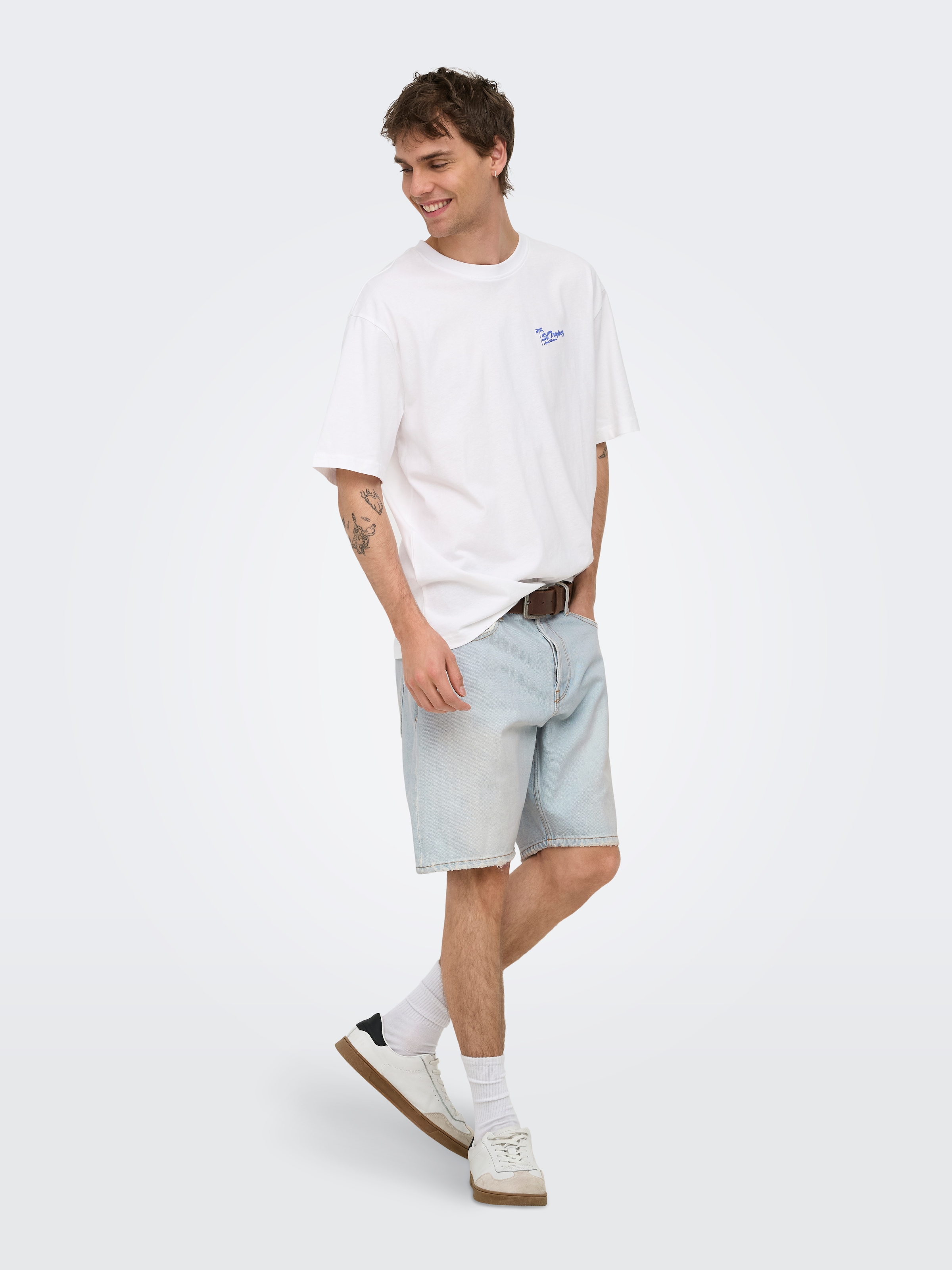 ONLY & SONS Bermudas »ONSEDGE LB 3662 DOT DNM SHORTS«  Jeans Bermuda