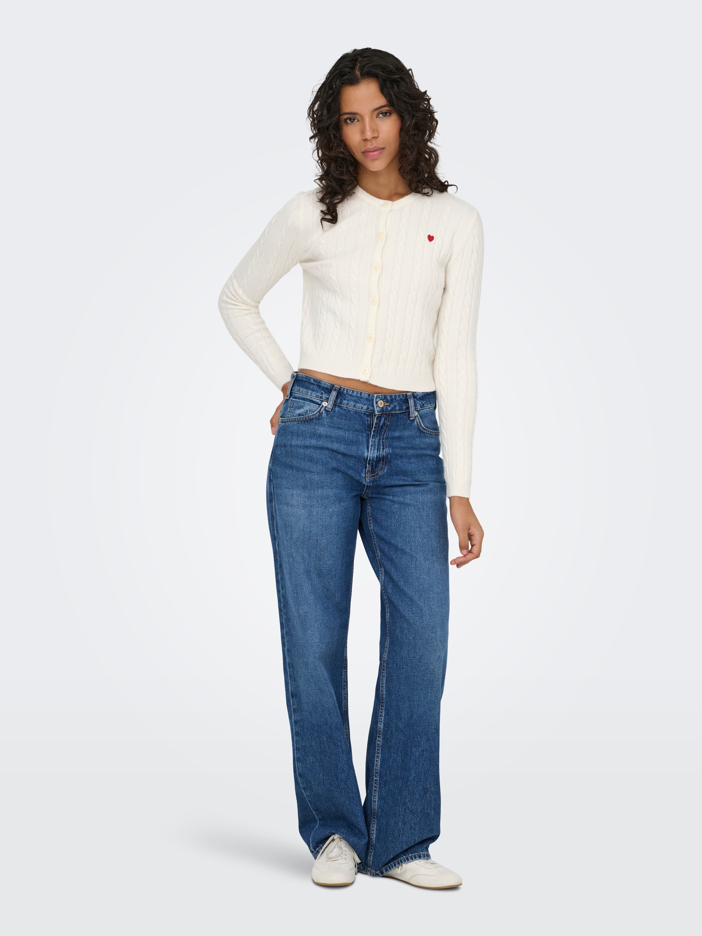 ONLY Veste en tricot »ONLKATIA LS CABLE BUTTON CARDIGAN CC KNT«