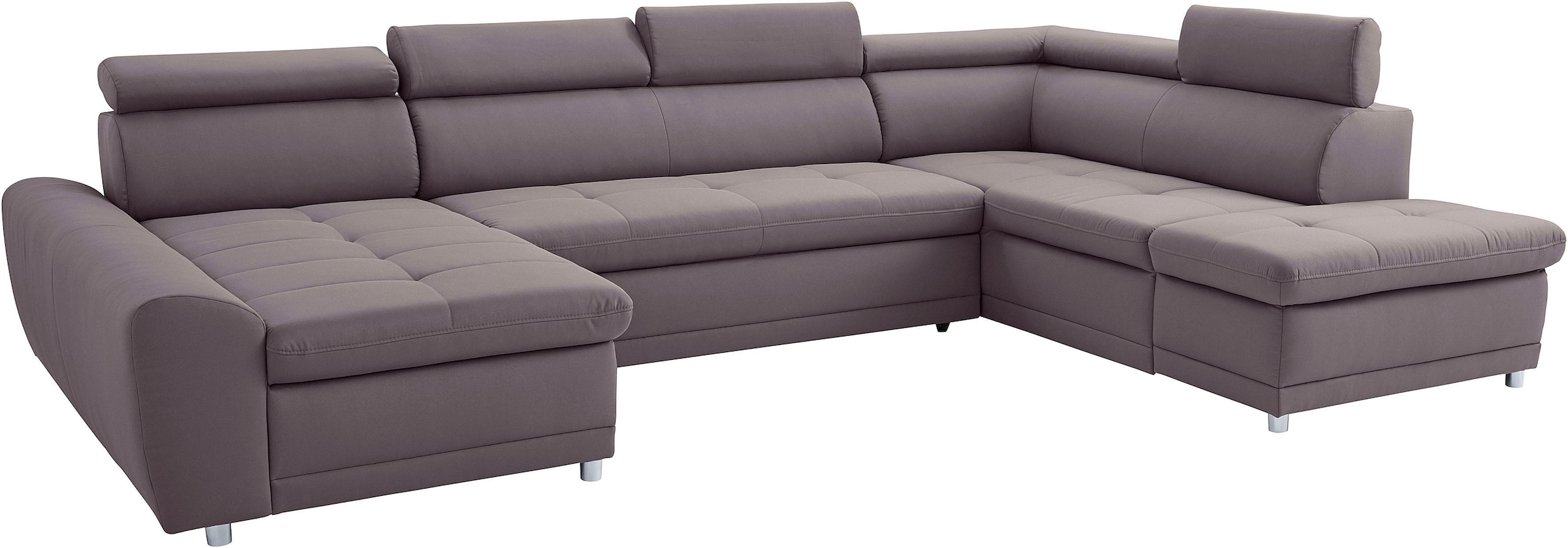sit&more Wohnlandschaft »Riva U-Form« wahlweise mit Bettfunktion
