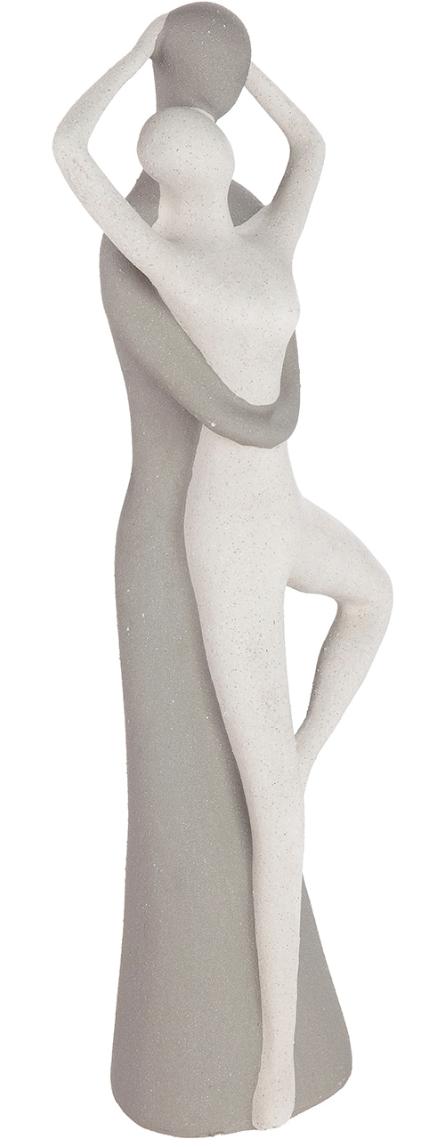 GILDE Skulptur »Figur Monroe weiss H. 45 cm« Frauenfigur abstrakter Stil sitzende Pose Wohnaccessoire