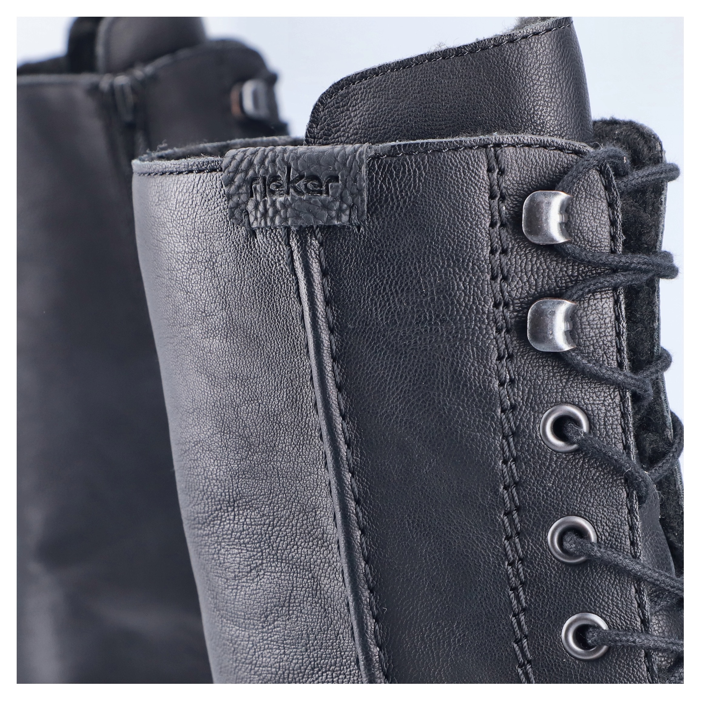 Rieker Winterstiefelette  , Blockabsatz, Schnürstiefelette, Schnürboots mit Warmfiutter