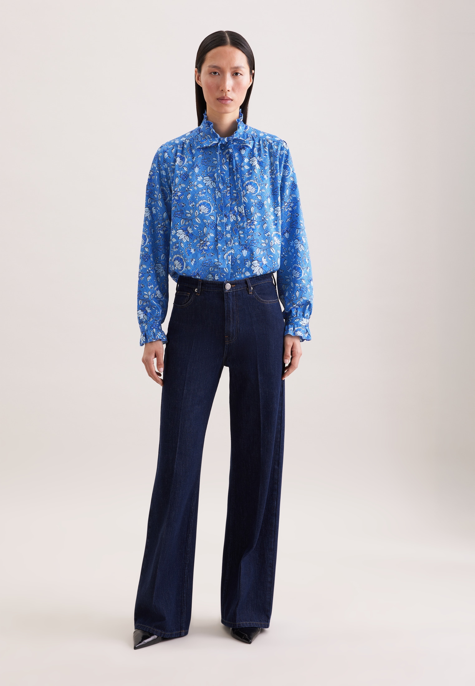 seidensticker Blouse classique impression col montant 1/1