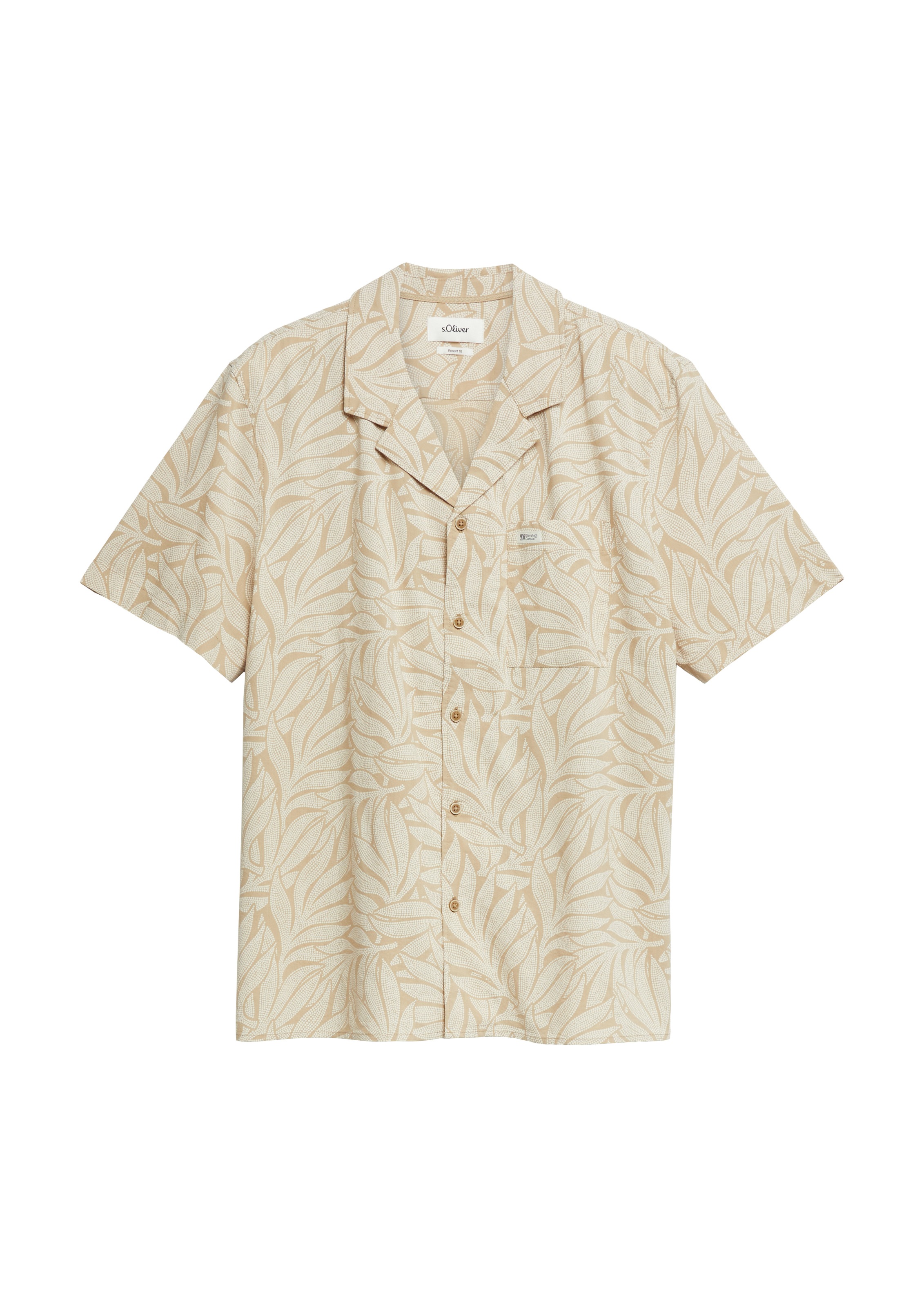 s.Oliver Chemise hawaïenne chemise d'été à motif floral