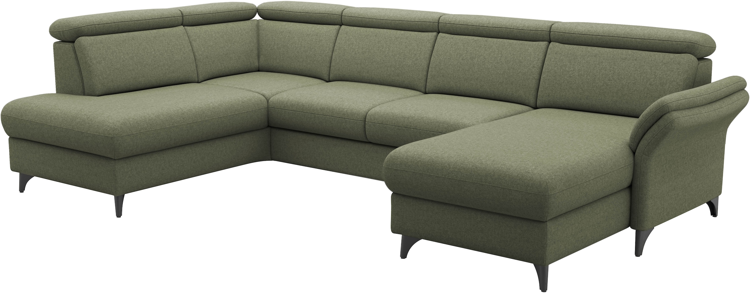 sit&more Paysage de salon »Glendale, U-Form« inkl. Kopfteilverstellung,wahlweise mit Vorziehsitz und Bettkasten