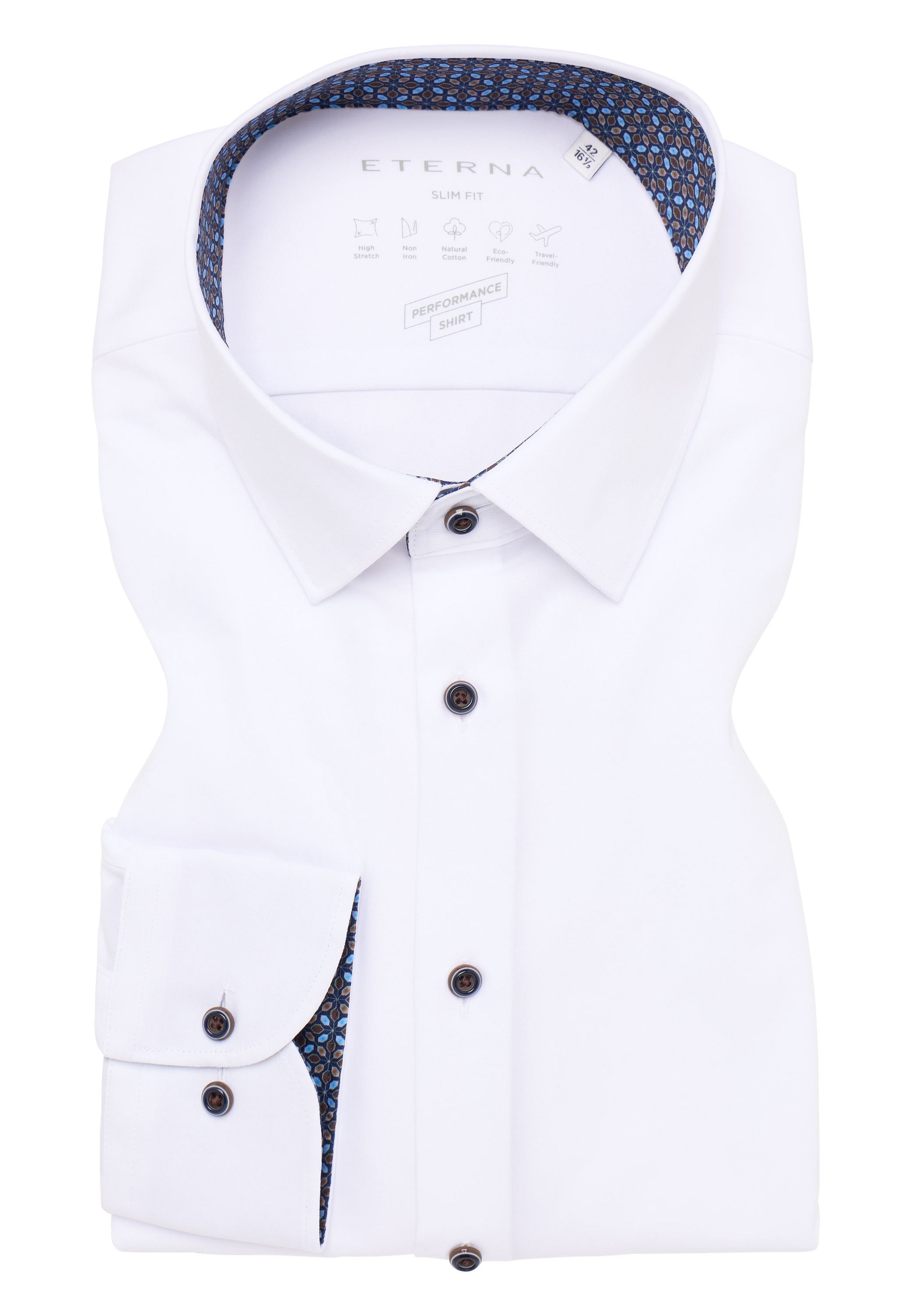 Eterna Chemise à manches longues »SLIM FIT« NON IRON (bügelfrei)