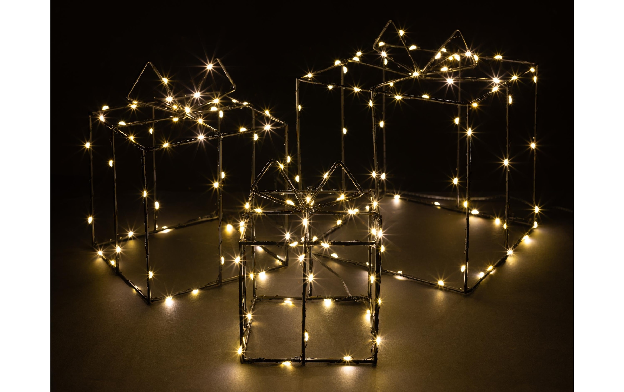 Cocon Objet décoratif LED »COCON LED-Geschenke, Draht, 3er-Set« 3 cuis