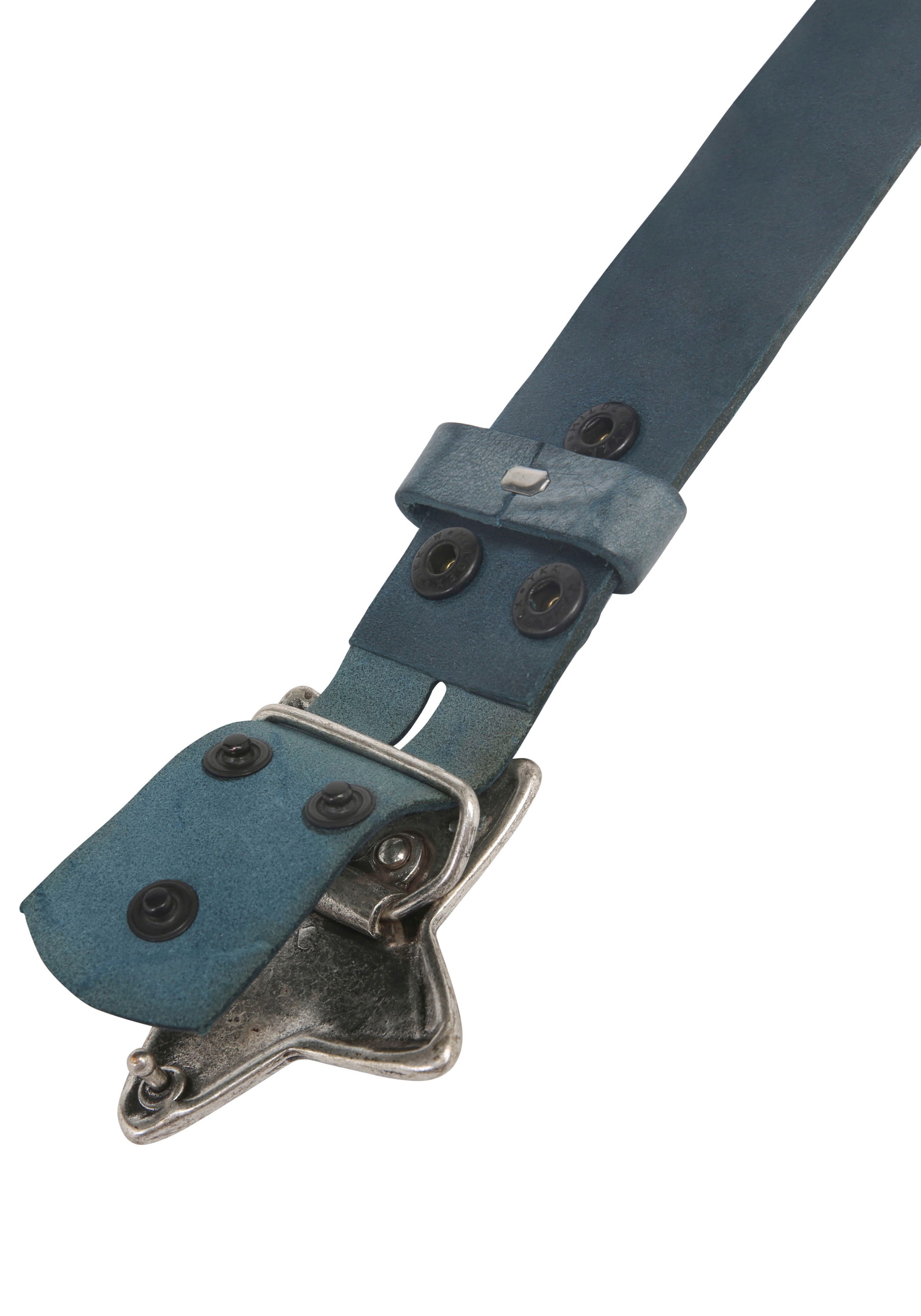 Rettungsring Gürtel Ledergürtel mit austauschbarer Schliesse »Seestern Silber«