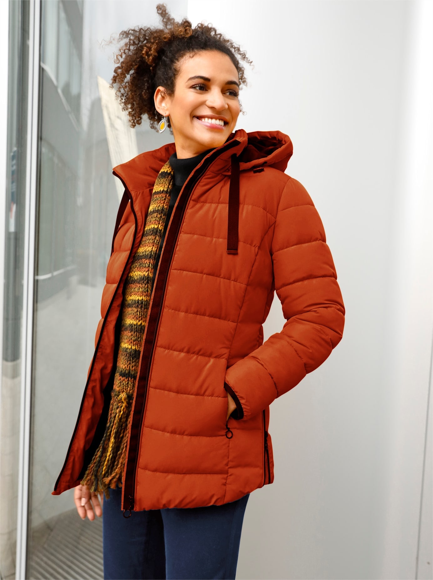 Casual Looks Steppjacke mit Kapuze