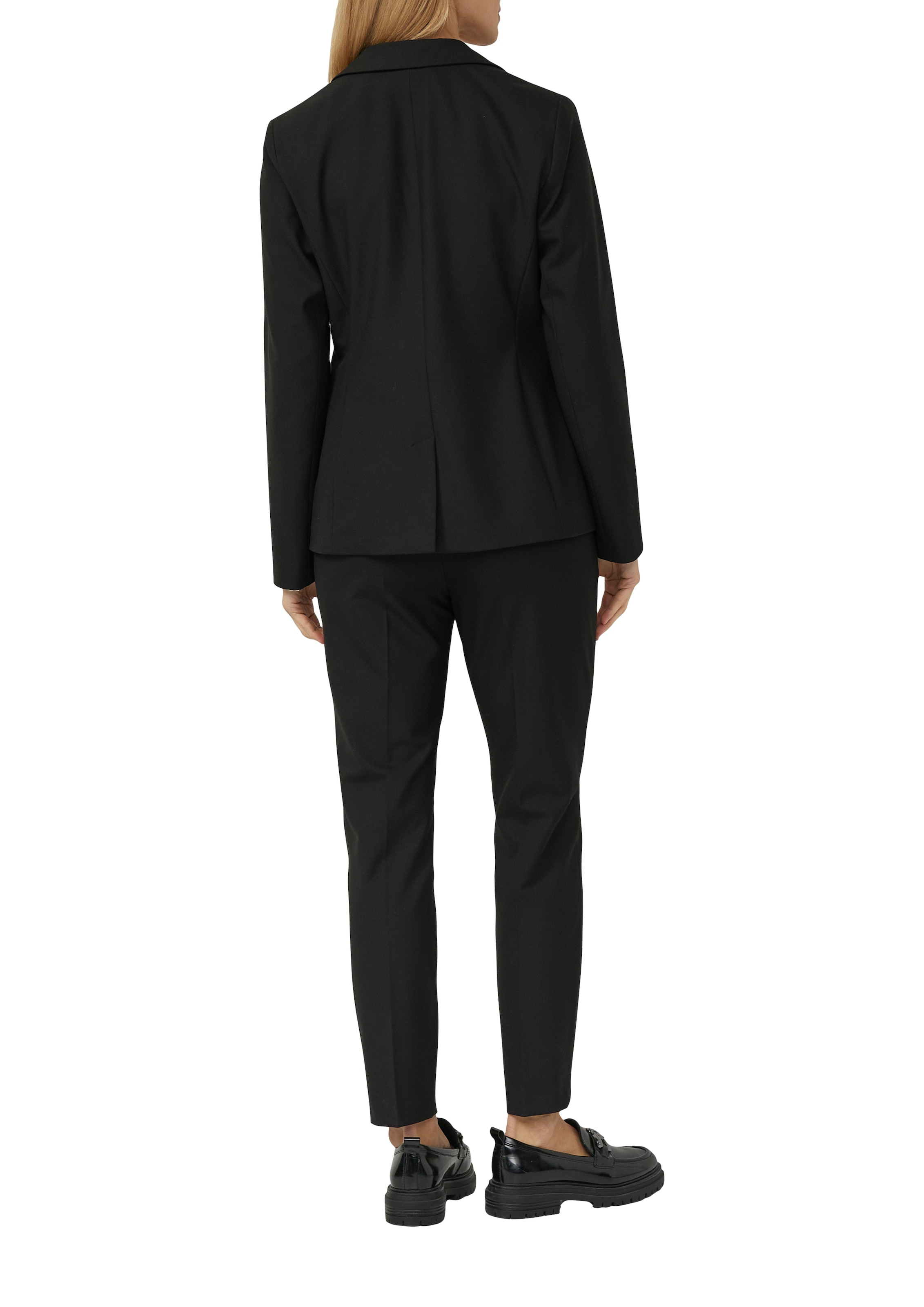 s.Oliver BLACK LABEL Veste blazer mit 1-Knopf-Verschluss und Viskose-Stretch