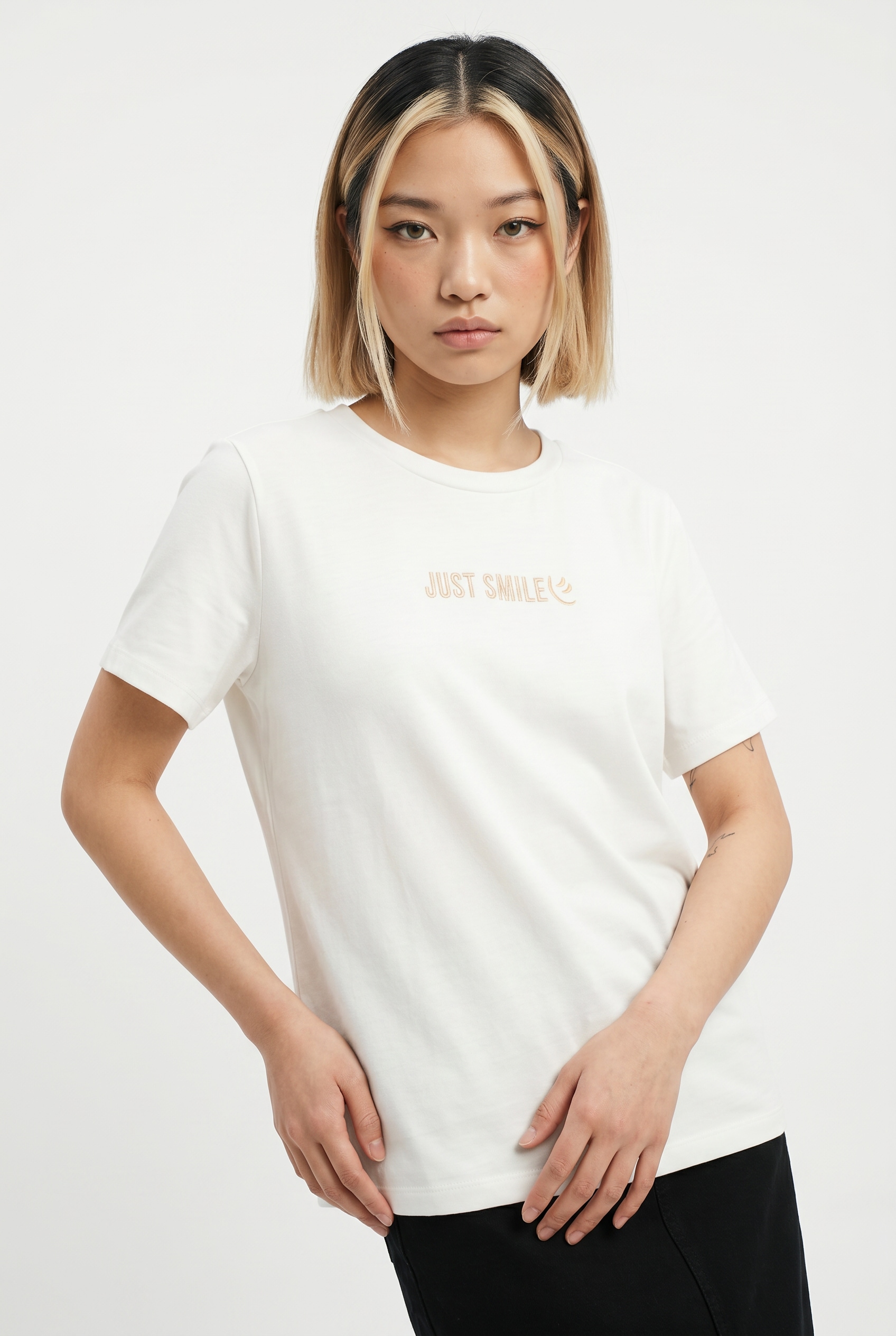 Vero Moda Kurzarmshirt »VMSIGRID PAULINA SS TOP BOX JRS« Baumwolle, regular fit