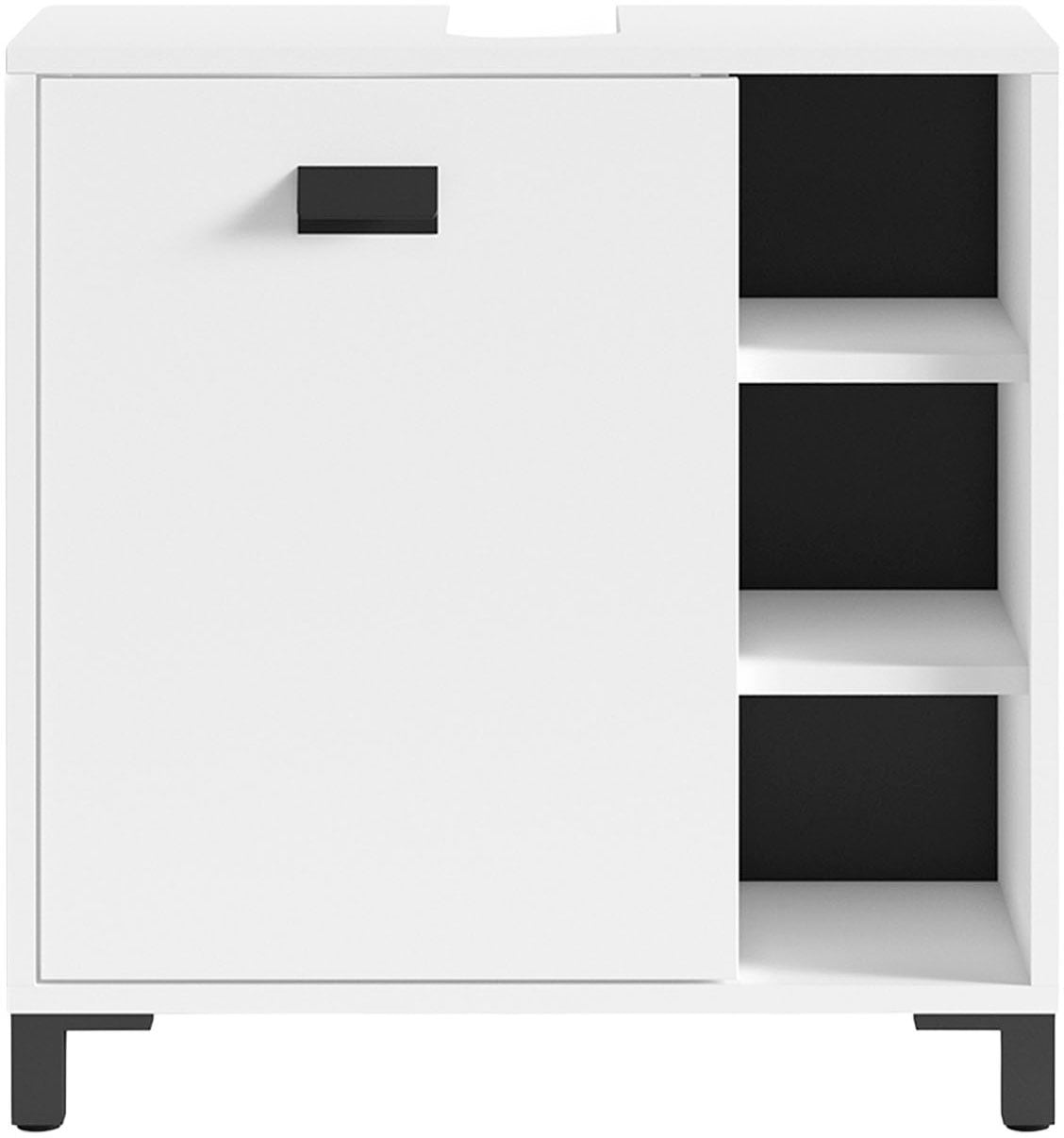 byLIVING Waschbeckenunterschrank »Wellness« 1 Stk. tlg. 60cm Waschbeckenunterschrank mit Metallgriff und viel Stauraum.