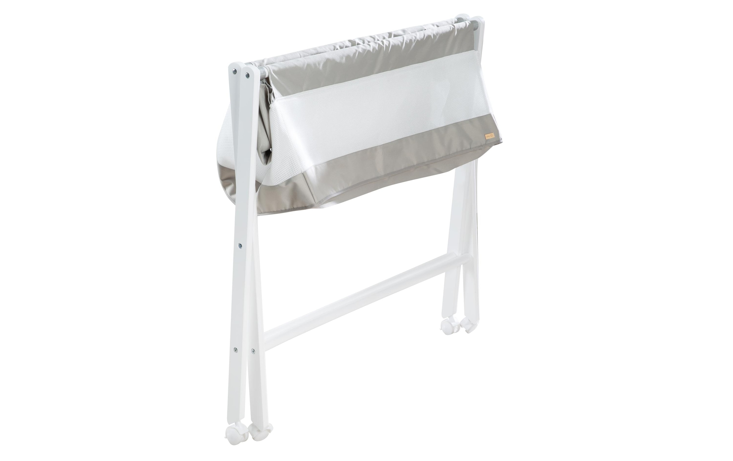 roba® Babybett »roba Klappbett klappbar, Holz, mit Rollen«
