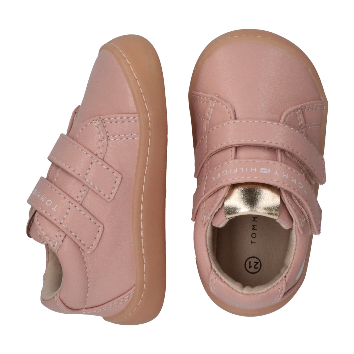 Tommy Hilfiger Lauflernschuh  Barfussschuh, Halbschuh, Babyschuh mit regulierbarem Klettverschluss