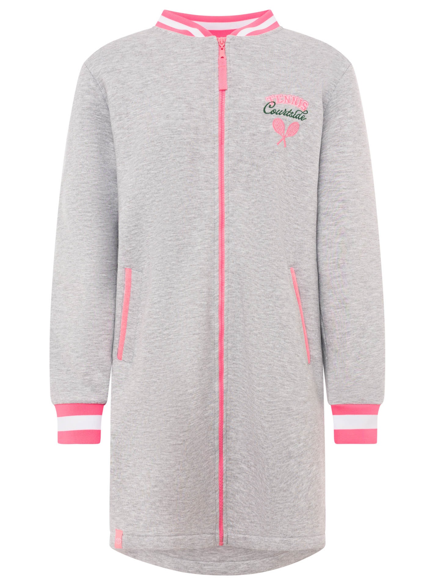 Zwillingsherz Manteau court »"Courtside"« Stickerei,Ressverschluss, elastische Bündchen